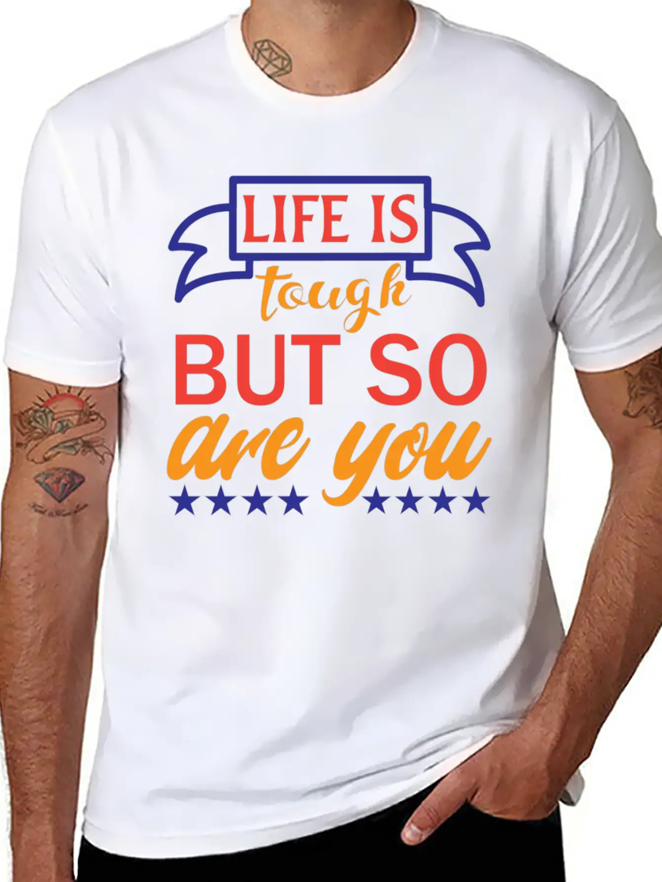 Life Is Tough But So Are You Unisex Casual T-Shirt – Clean Design For Daily Comfort