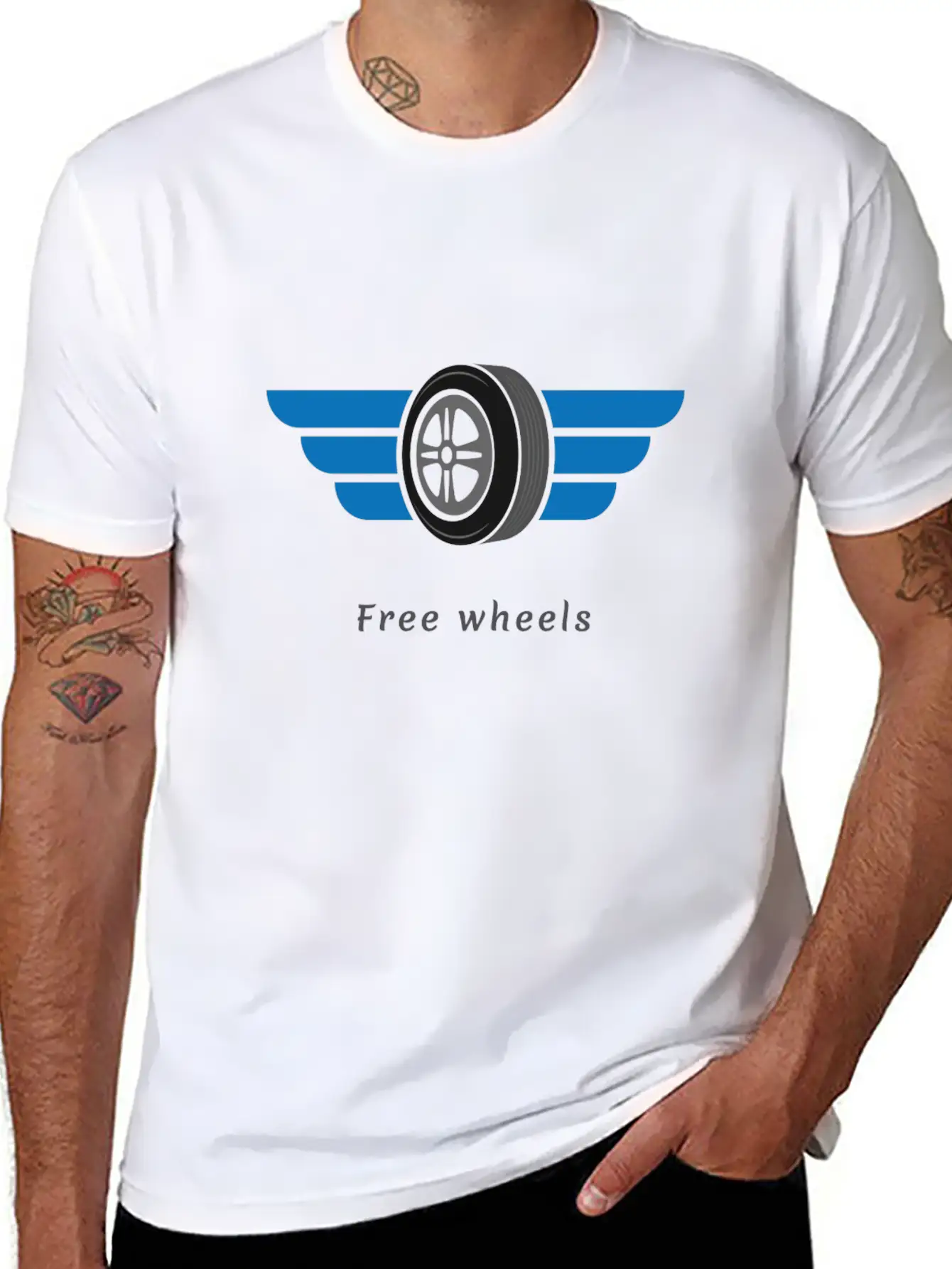 Life Needs Speed, Wheels, Breathable Soft Cotton T-Shirt – Timeless Casual Look