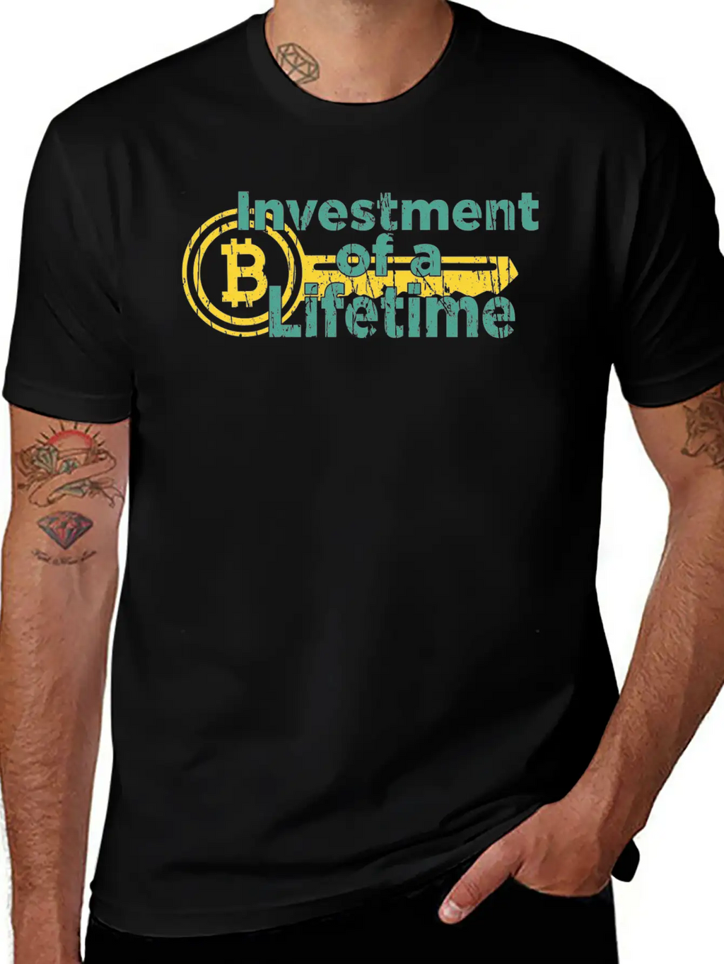 Lifetime Investment Crypto Bitcoin Classic Fit Graphic Tee For Daily Comfort – Unisex Cotton Shirt