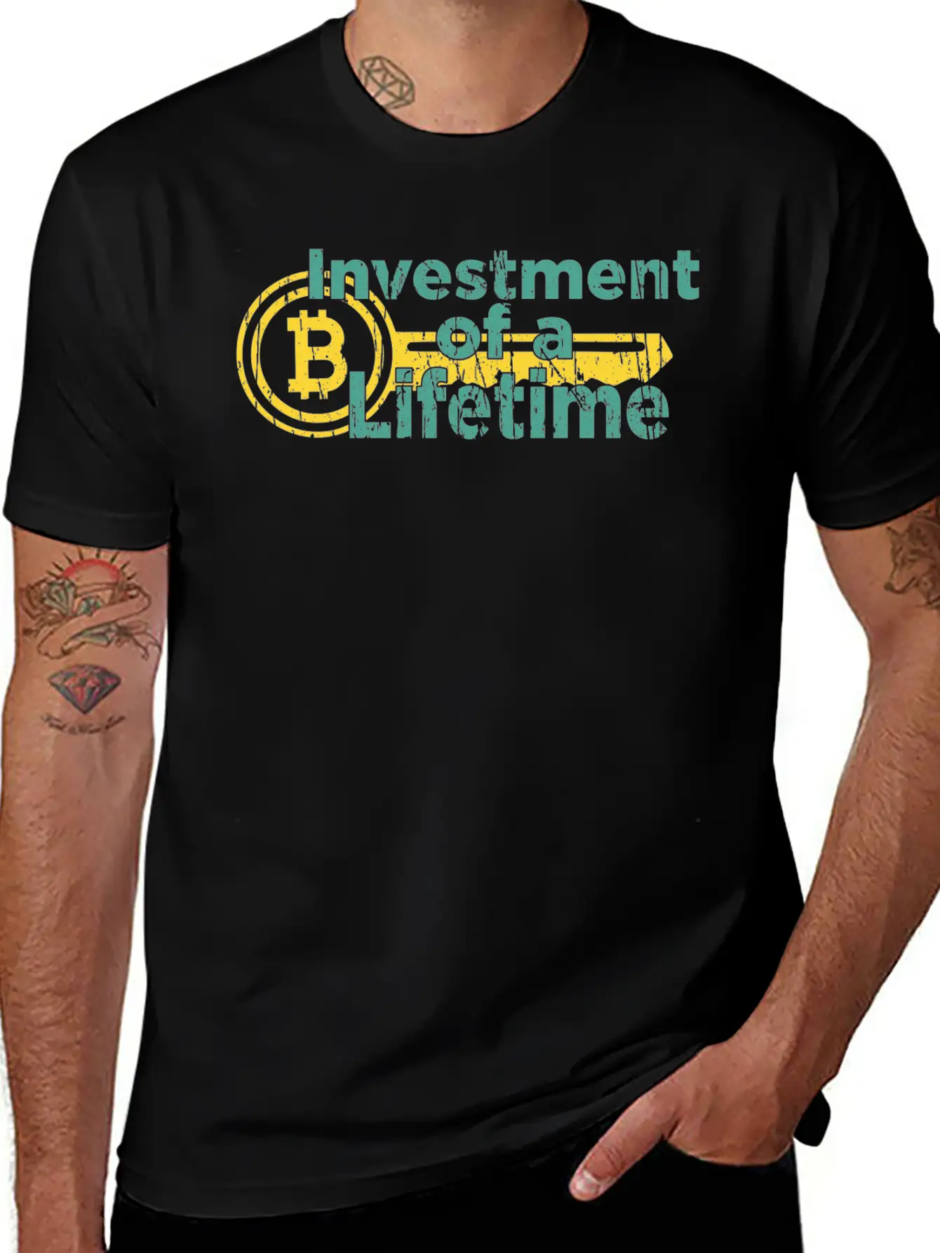 Lifetime Investment Crypto Bitcoin Classic Fit Graphic Tee For Daily Comfort – Unisex Cotton Shirt