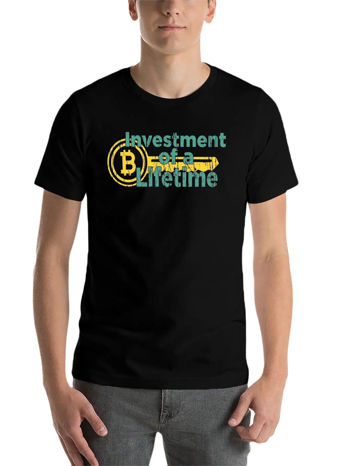 Lifetime Investment Crypto Bitcoin Classic Fit Graphic Tee For Daily Comfort – Unisex Cotton Shirt