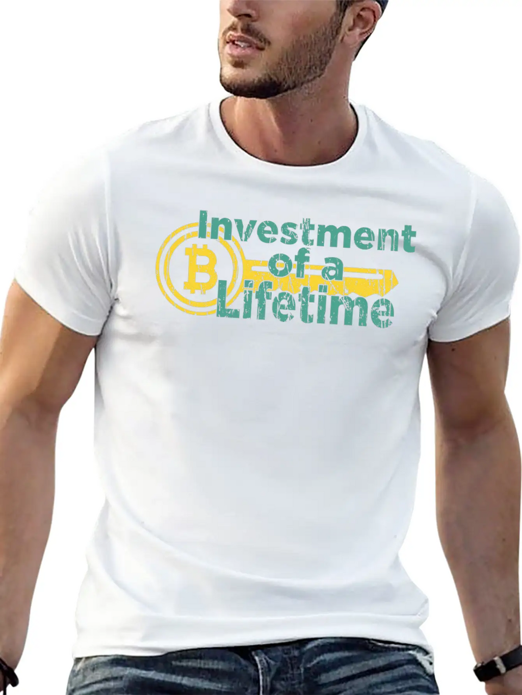 Lifetime Investment Crypto Bitcoin Classic Fit Graphic Tee For Daily Comfort – Unisex Cotton Shirt