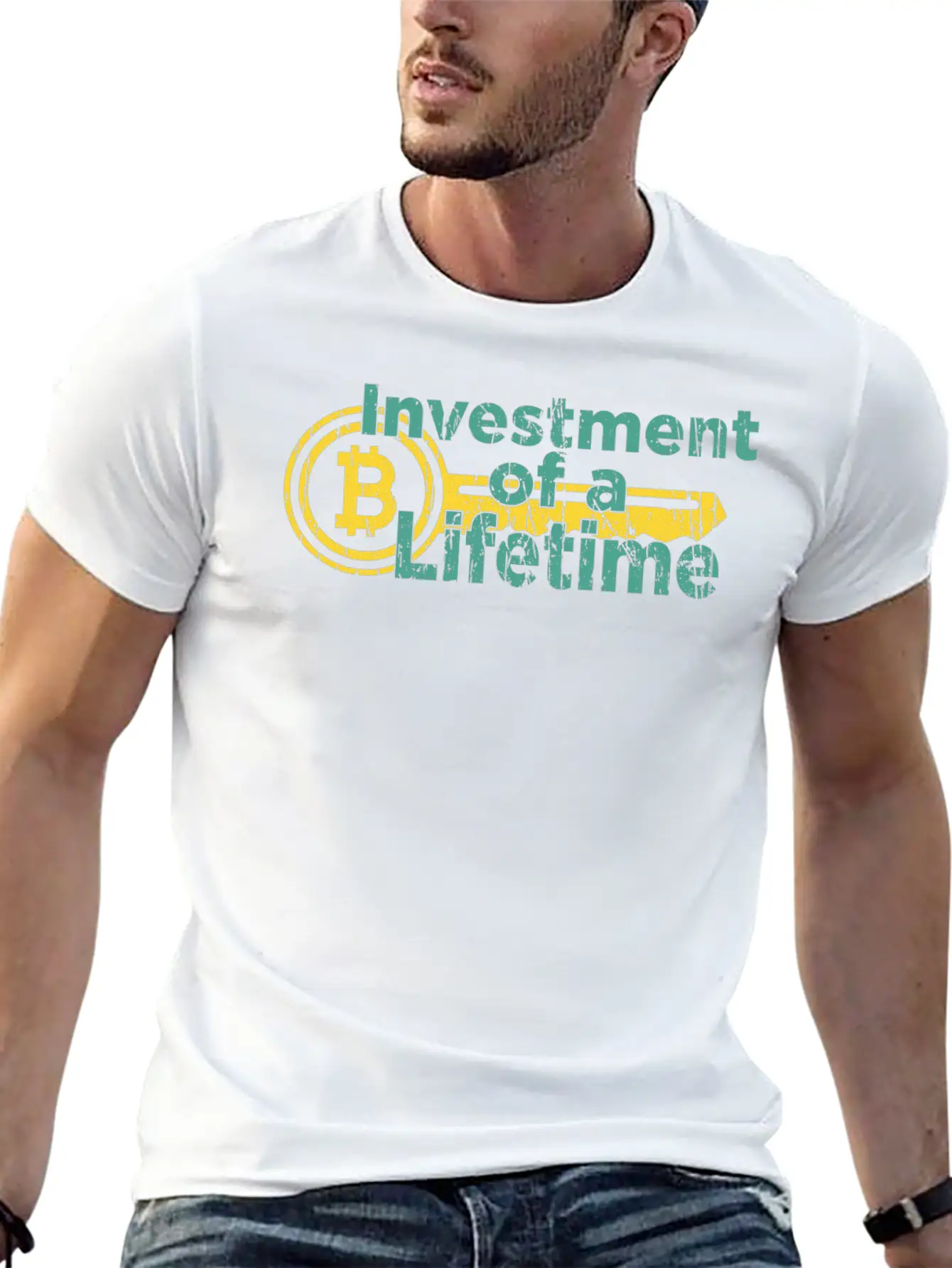 Lifetime Investment Crypto Bitcoin Classic Fit Graphic Tee For Daily Comfort – Unisex Cotton Shirt
