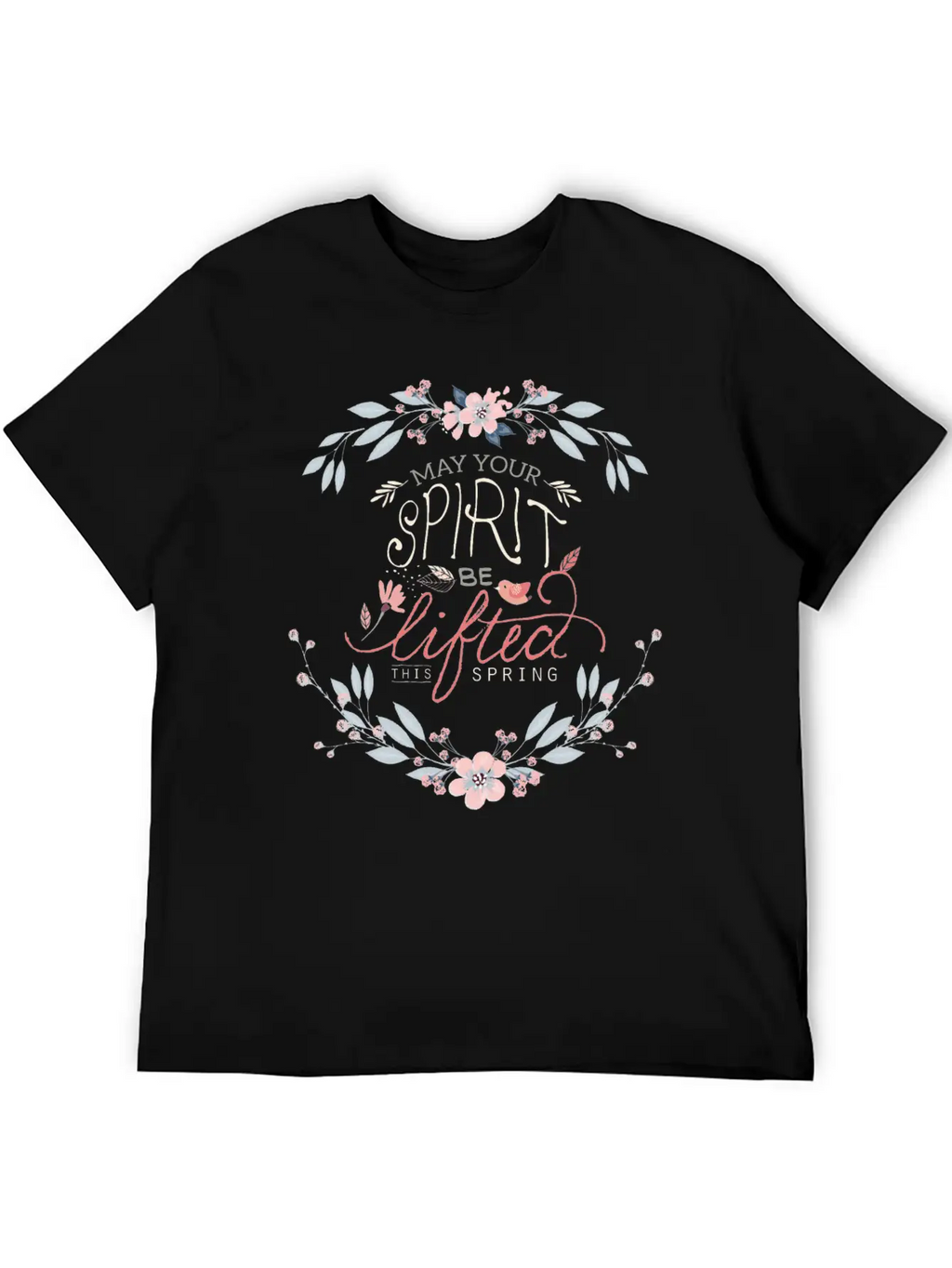 Lift Your Spirits This Spring Unisex Casual T-Shirt – Clean Design For Daily Comfort