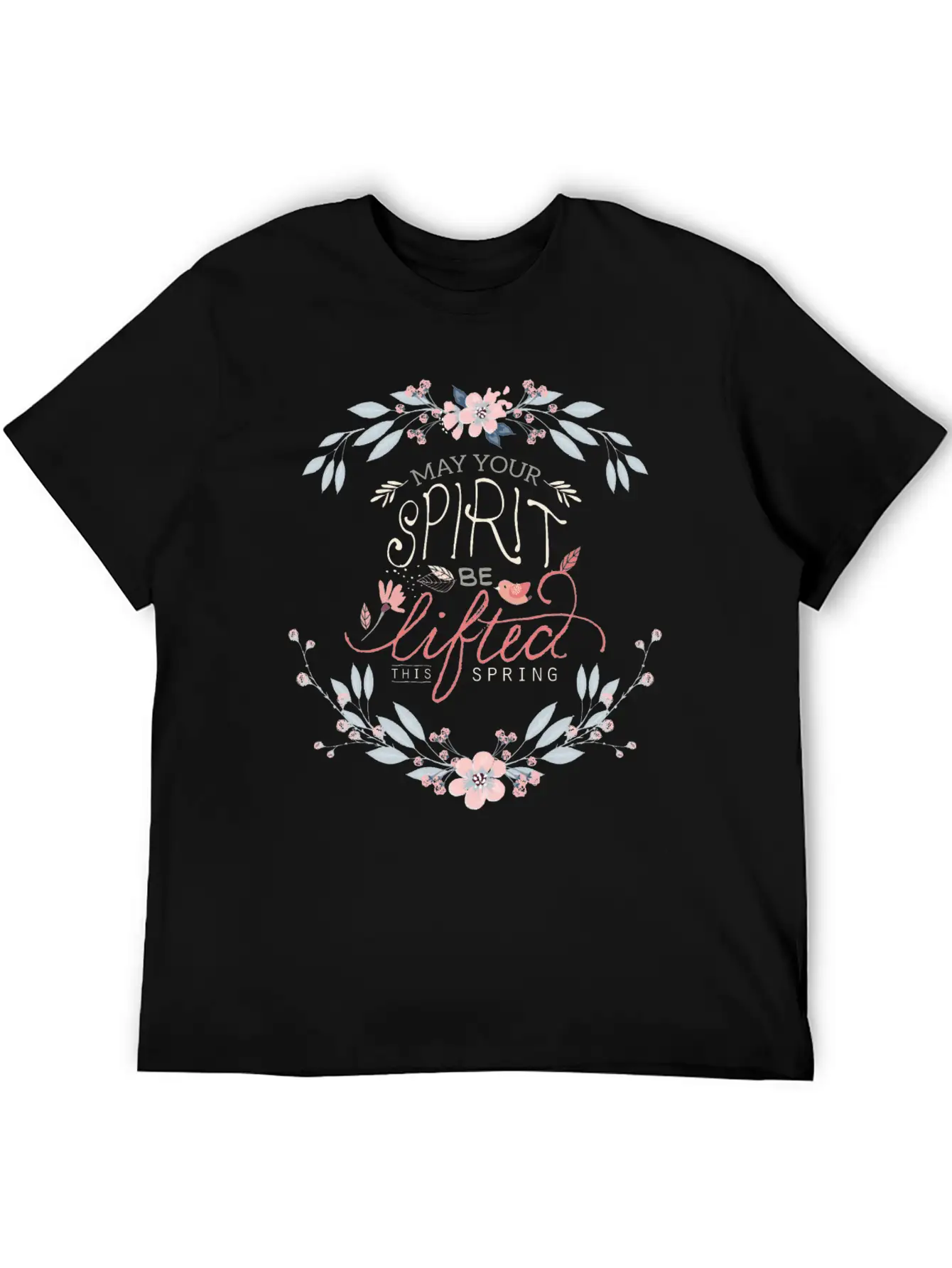 Lift Your Spirits This Spring Unisex Casual T-Shirt – Clean Design For Daily Comfort