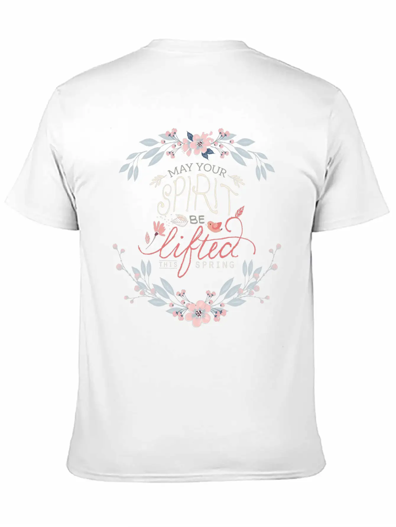 Lift Your Spirits This Spring Unisex Casual T-Shirt – Clean Design For Daily Comfort