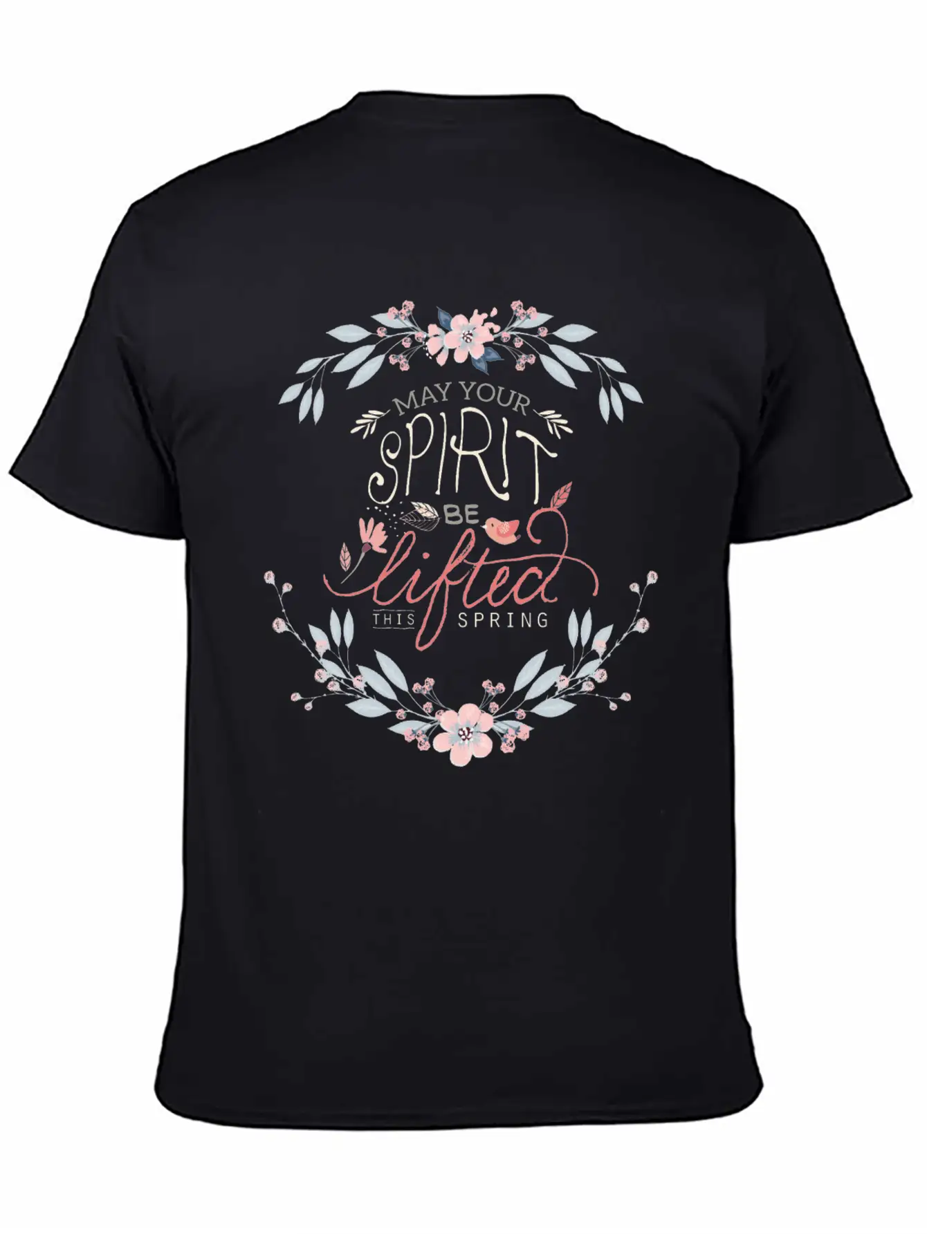 Lift Your Spirits This Spring Unisex Casual T-Shirt – Clean Design For Daily Comfort