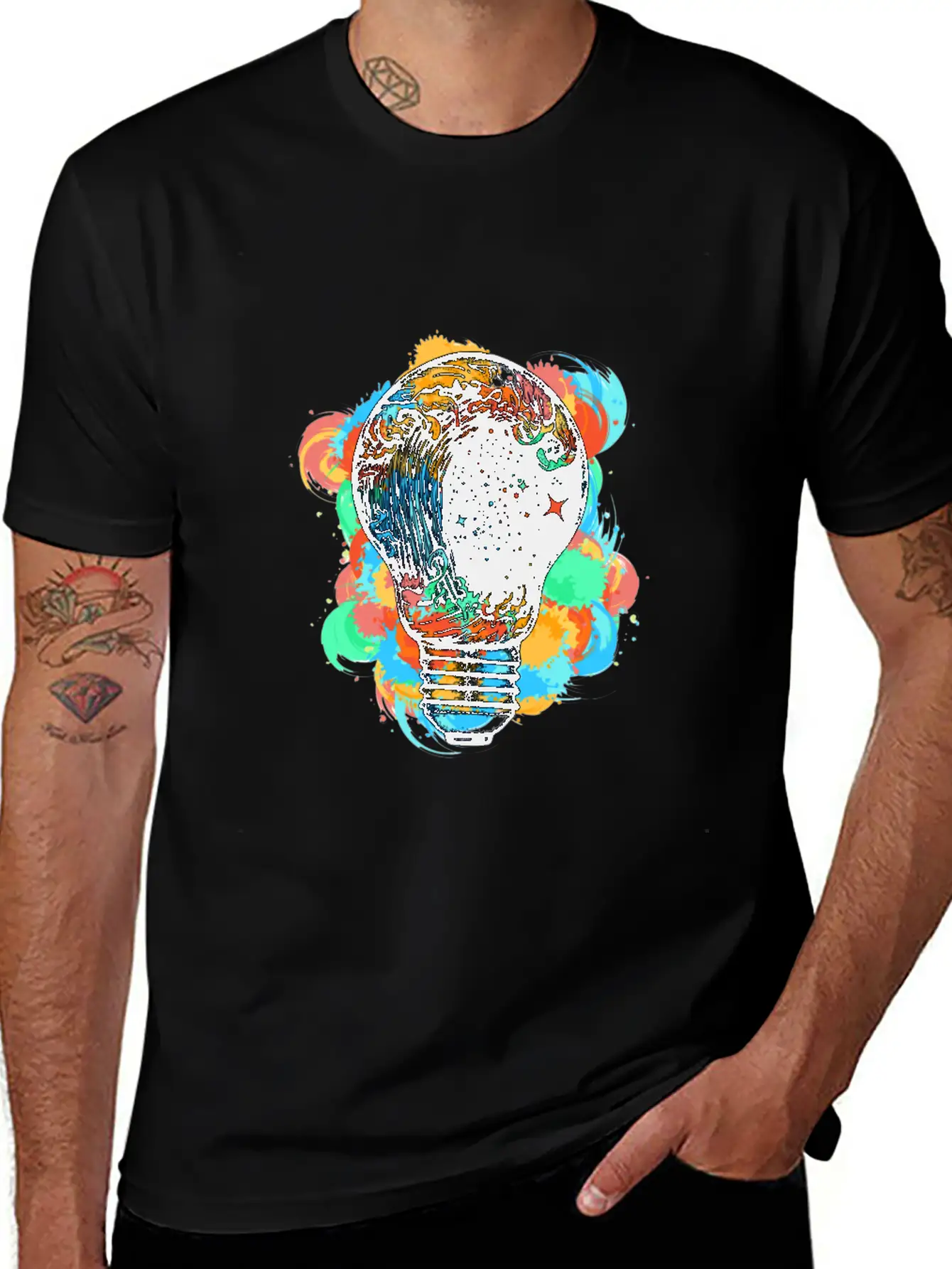 Light Storm Art Design Shirt For Men Women Kids Unisex Casual T-Shirt – Clean Design For Daily Comfort