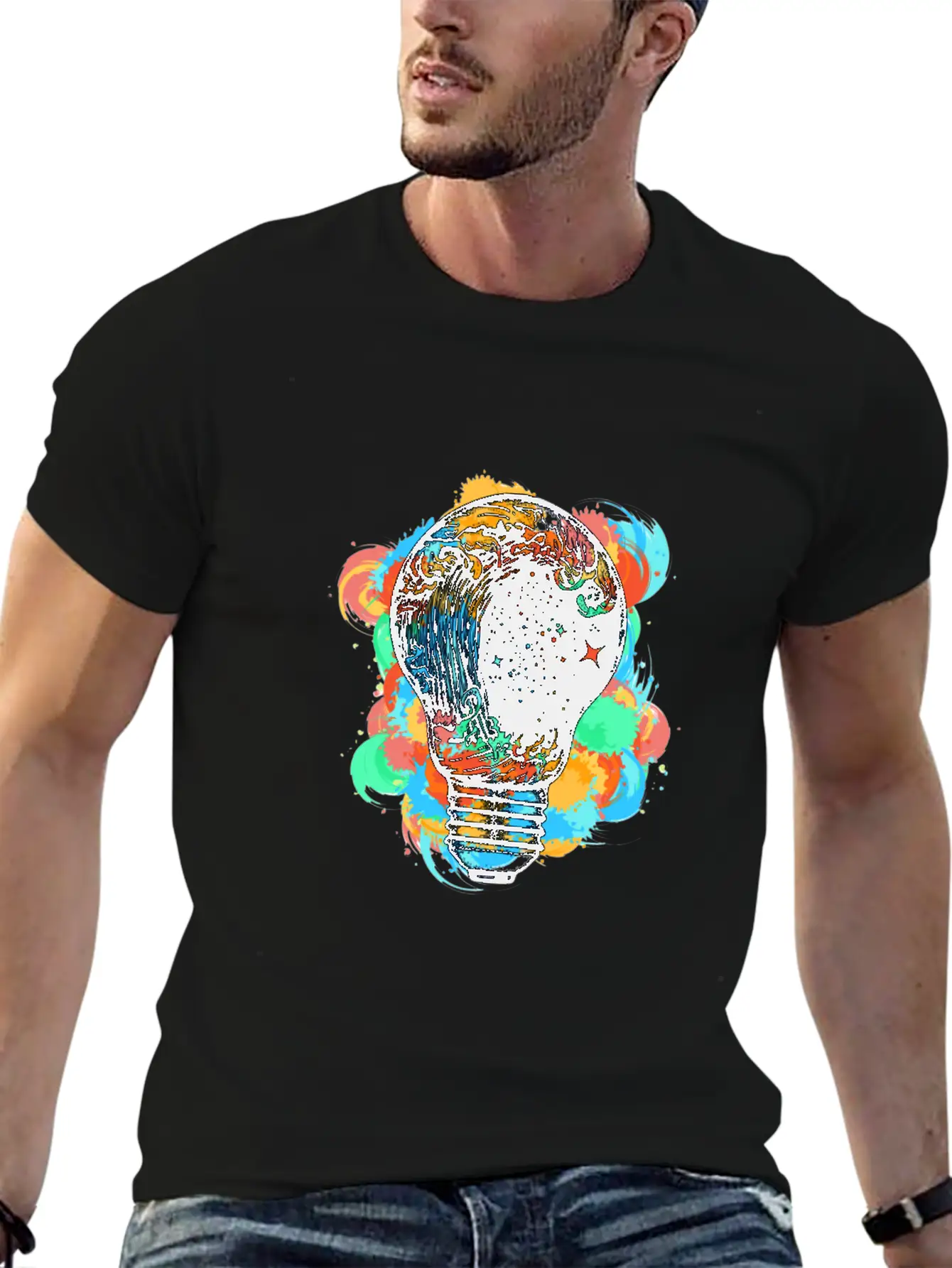 Light Storm Art Design Shirt For Men Women Kids Unisex Casual T-Shirt – Clean Design For Daily Comfort