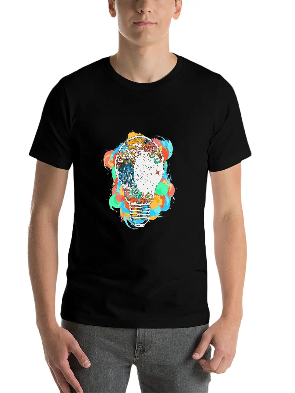 Light Storm Art Design Shirt For Men Women Kids Unisex Casual T-Shirt – Clean Design For Daily Comfort