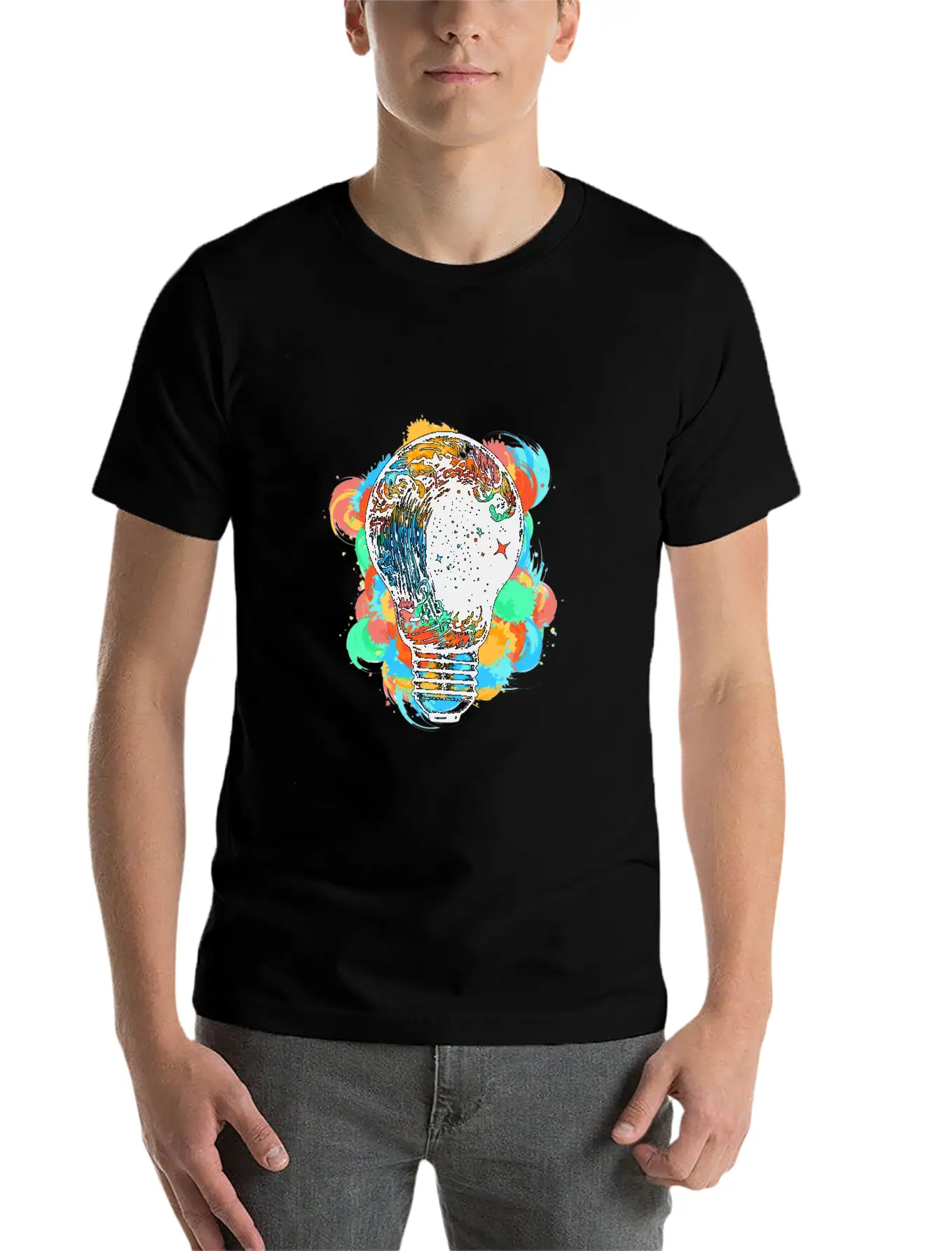 Light Storm Art Design Shirt For Men Women Kids Unisex Casual T-Shirt – Clean Design For Daily Comfort
