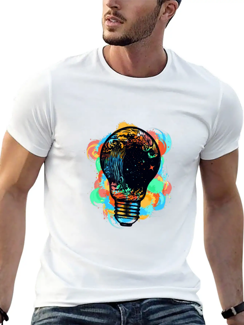 Light Storm Art Design Shirt For Men Women Kids Unisex Casual T-Shirt – Clean Design For Daily Comfort