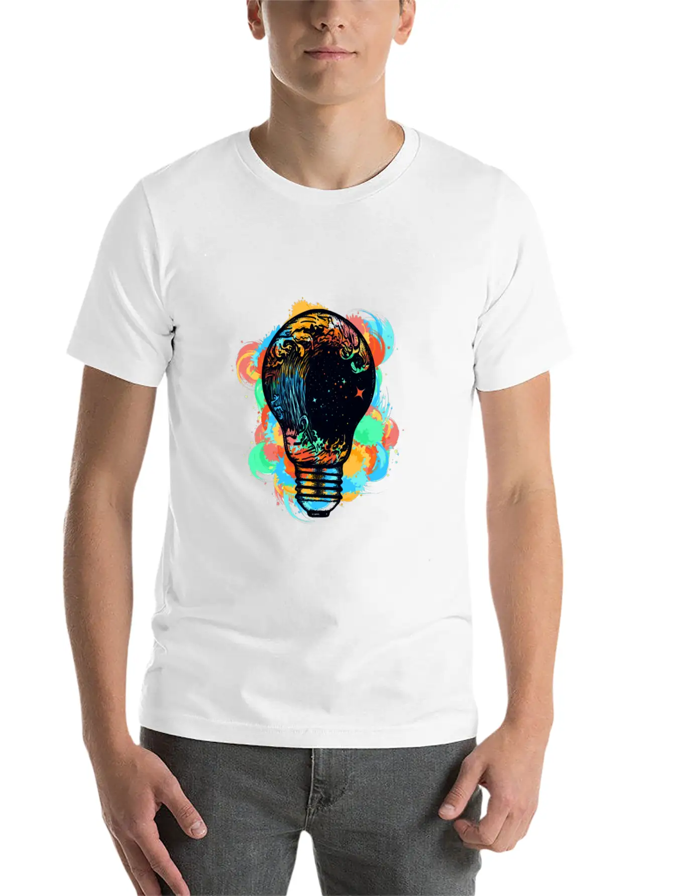 Light Storm Art Design Shirt For Men Women Kids Unisex Casual T-Shirt – Clean Design For Daily Comfort