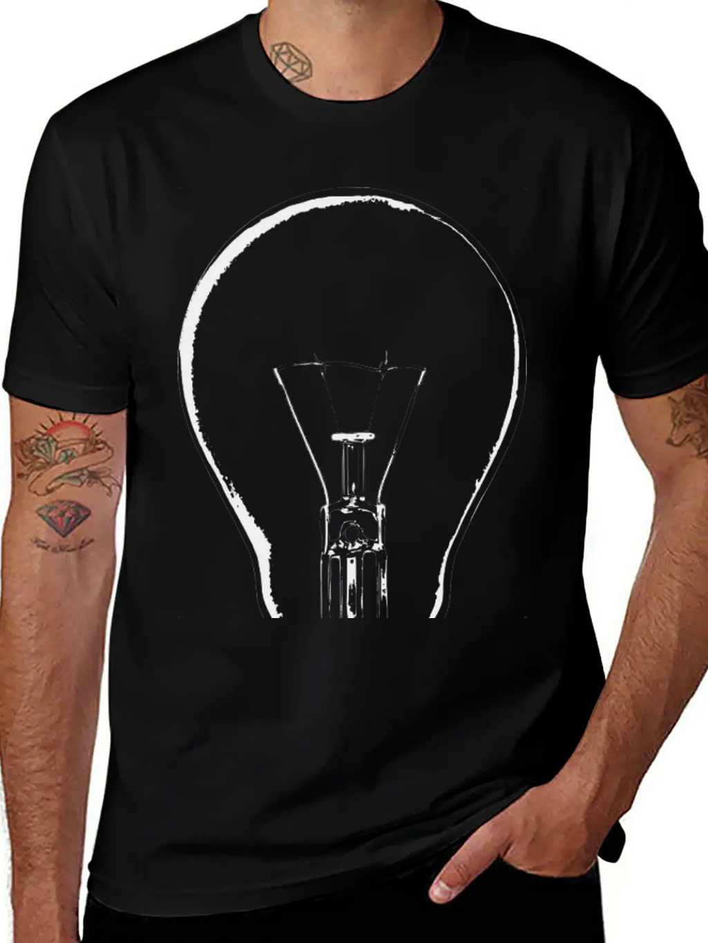 Lightbulb Light Bulb Gluehbirne Gluehlampe Lamp14 Casual Graphic T-Shirt – Simple And Comfortable Daily Wear