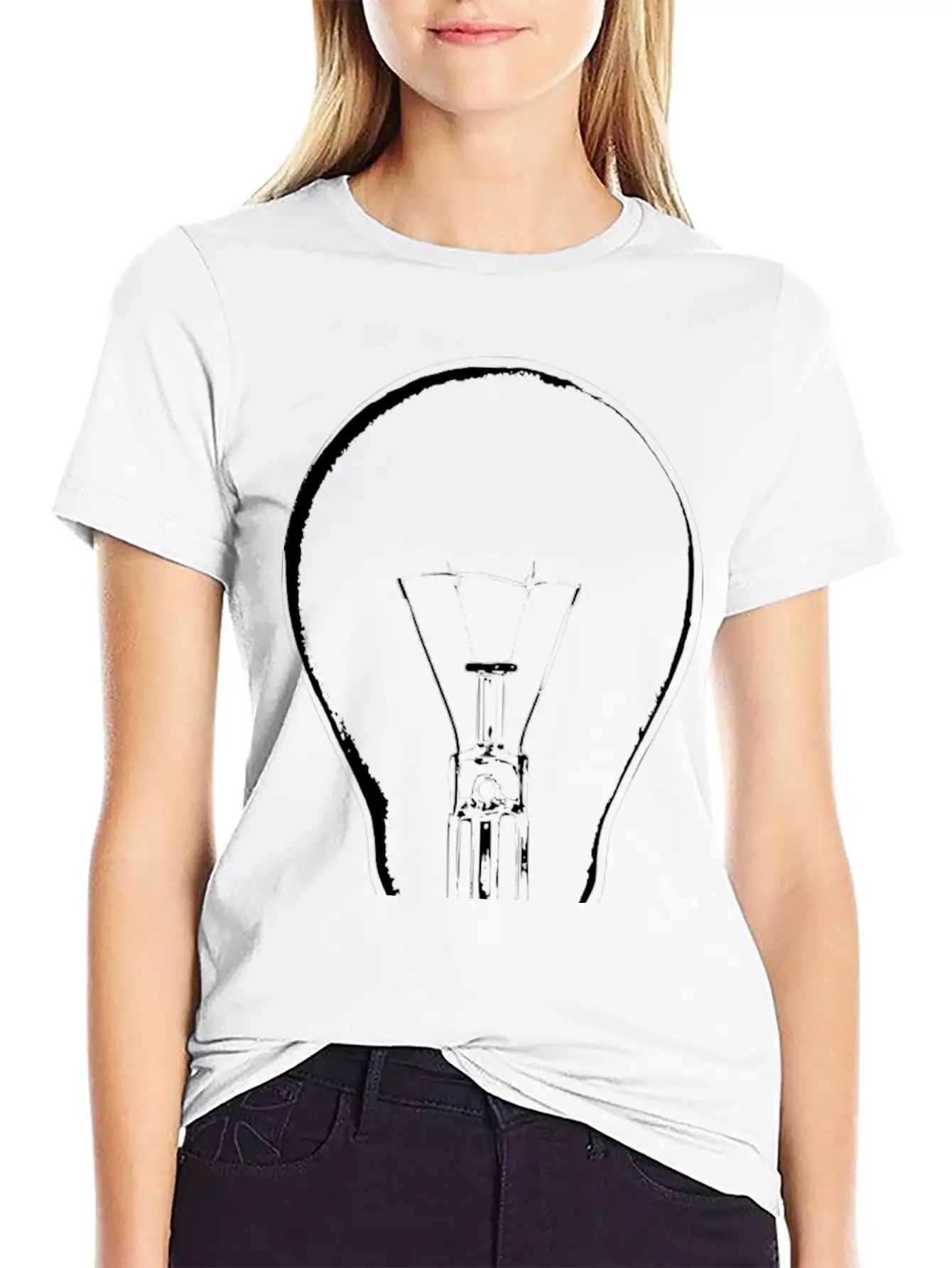 Lightbulb Light Bulb Gluehbirne Gluehlampe Lamp14 Casual Graphic T-Shirt – Simple And Comfortable Daily Wear