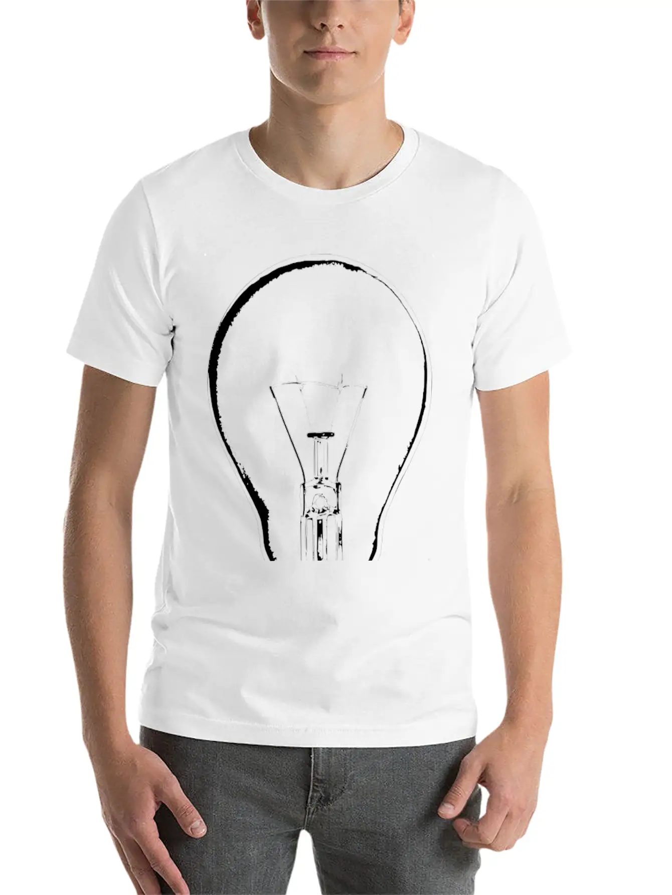 Lightbulb Light Bulb Gluehbirne Gluehlampe Lamp14 Casual Graphic T-Shirt – Simple And Comfortable Daily Wear