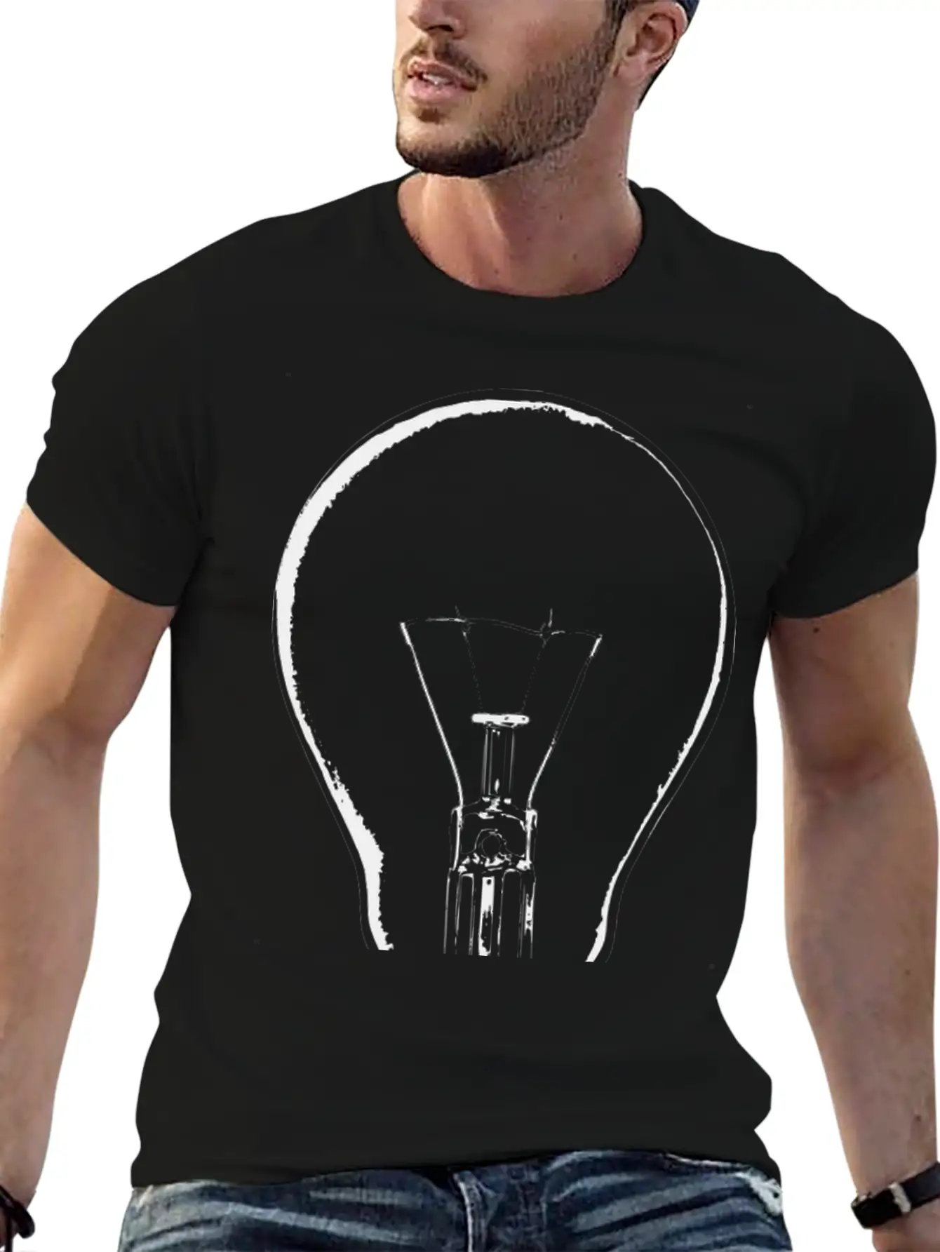 Lightbulb Light Bulb Gluehbirne Gluehlampe Lamp14 Casual Graphic T-Shirt – Simple And Comfortable Daily Wear