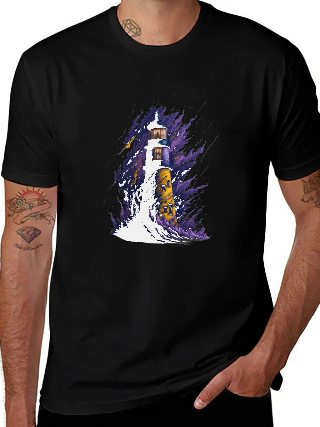Lighthouse Unisex Casual T-Shirt – Clean Design For Daily Comfort