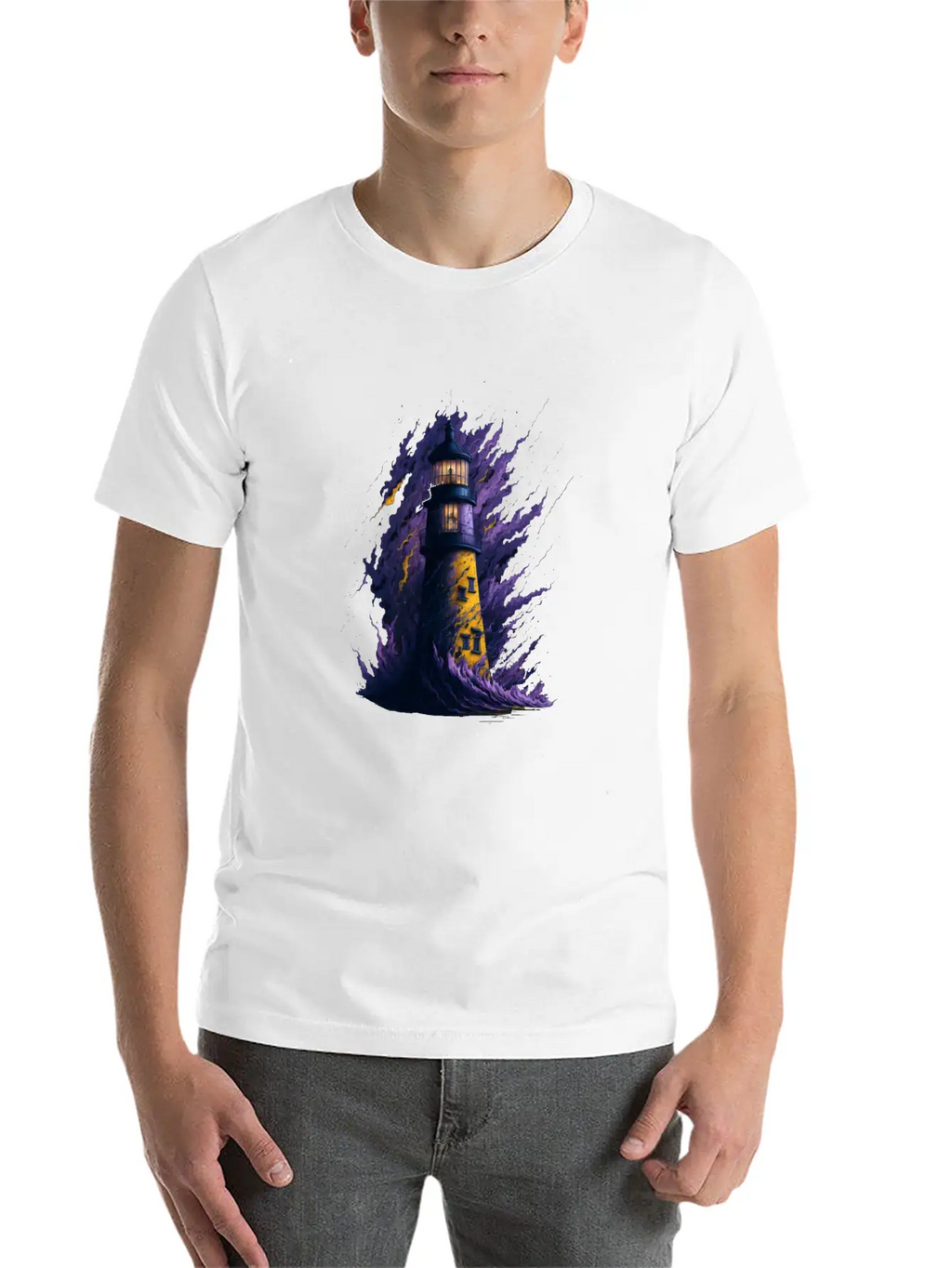 Lighthouse Unisex Casual T-Shirt – Clean Design For Daily Comfort