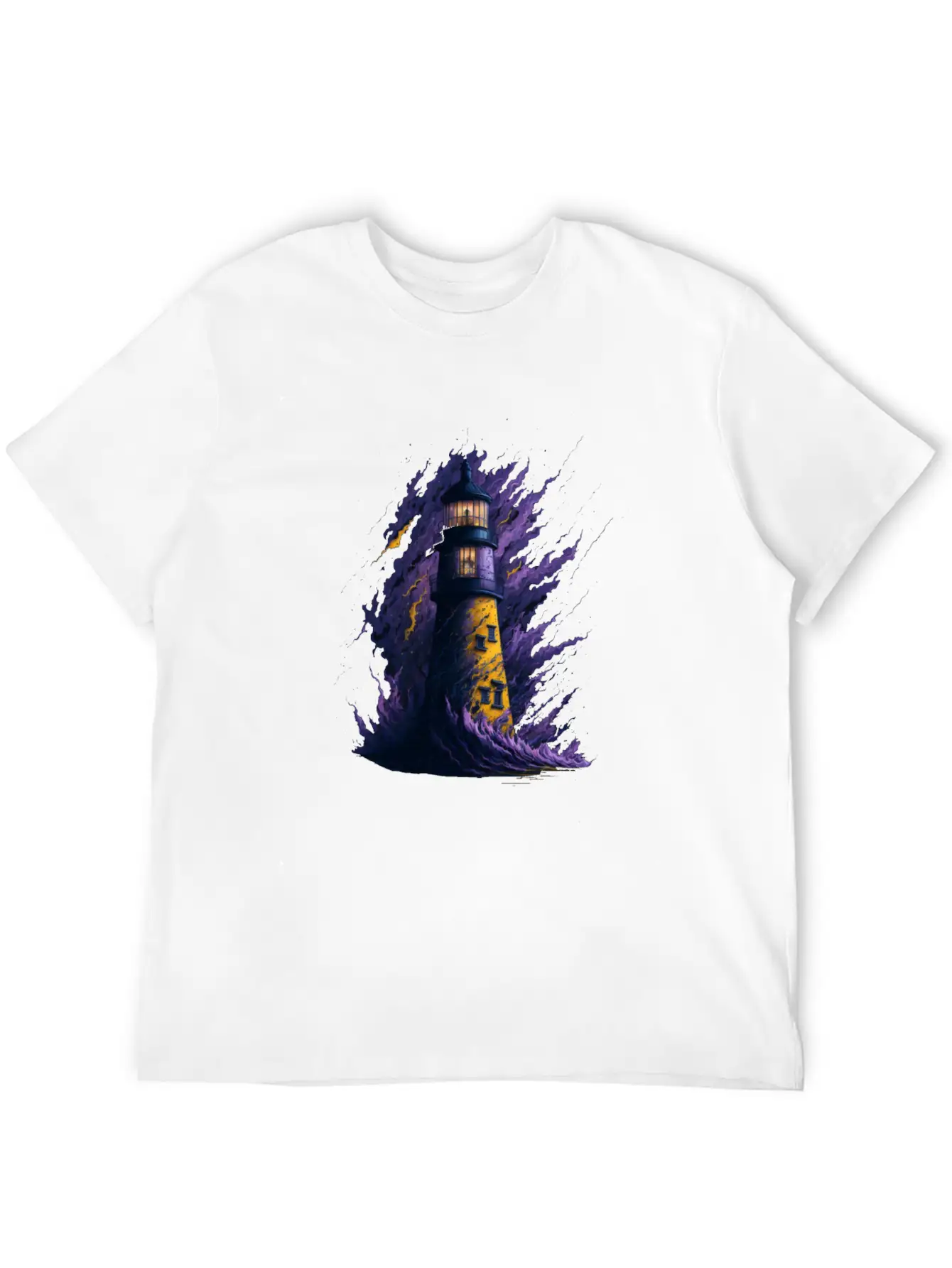 Lighthouse Unisex Casual T-Shirt – Clean Design For Daily Comfort