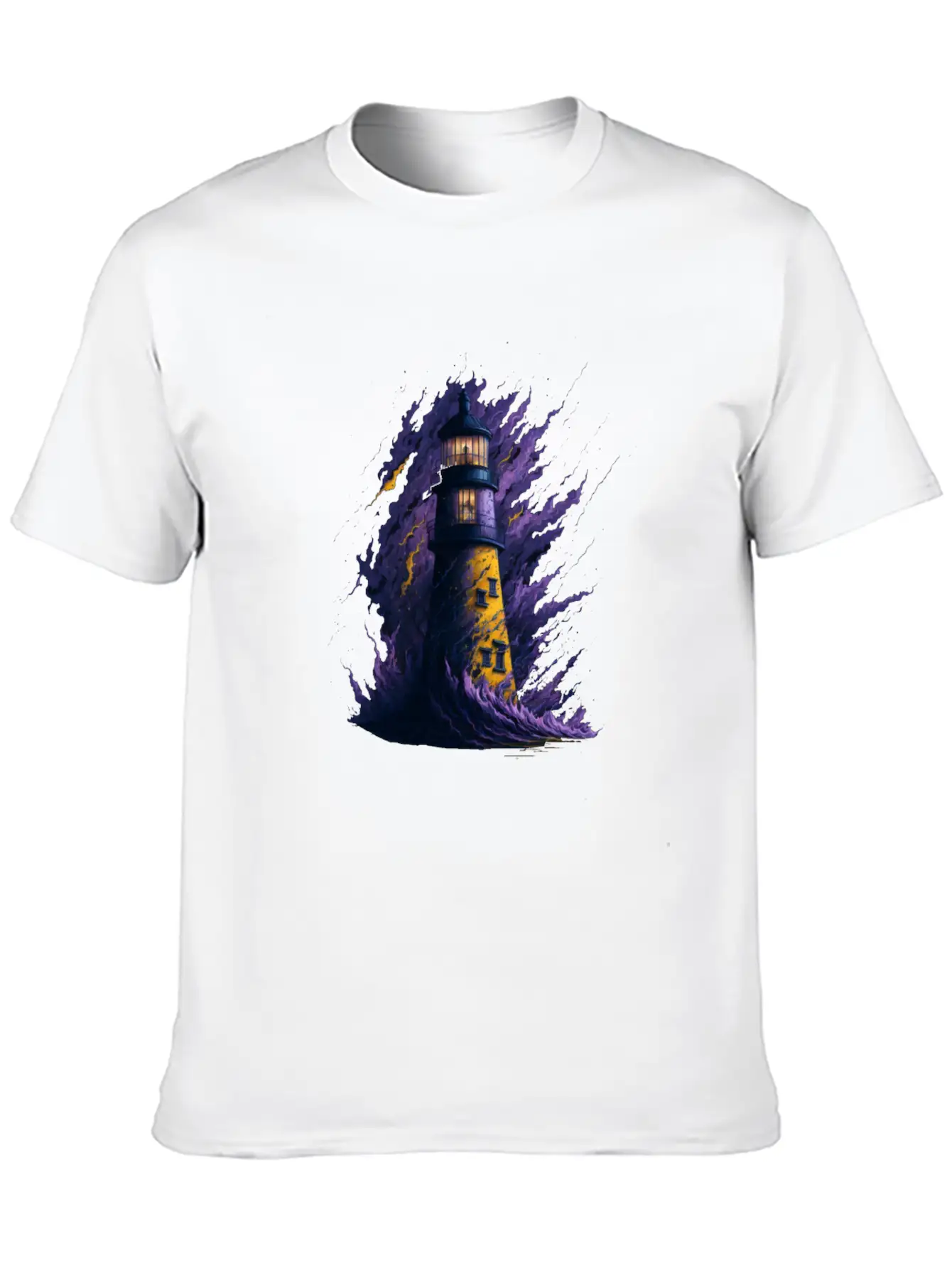 Lighthouse Unisex Casual T-Shirt – Clean Design For Daily Comfort