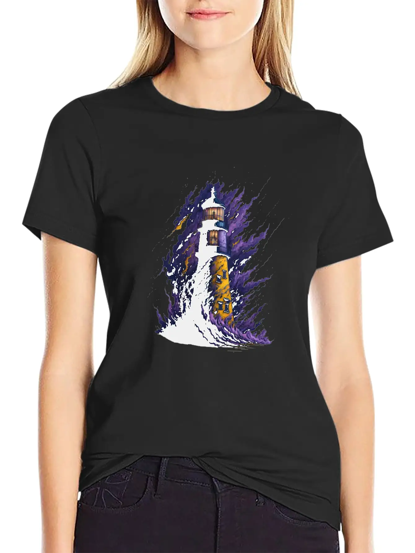 Lighthouse Unisex Casual T-Shirt – Clean Design For Daily Comfort