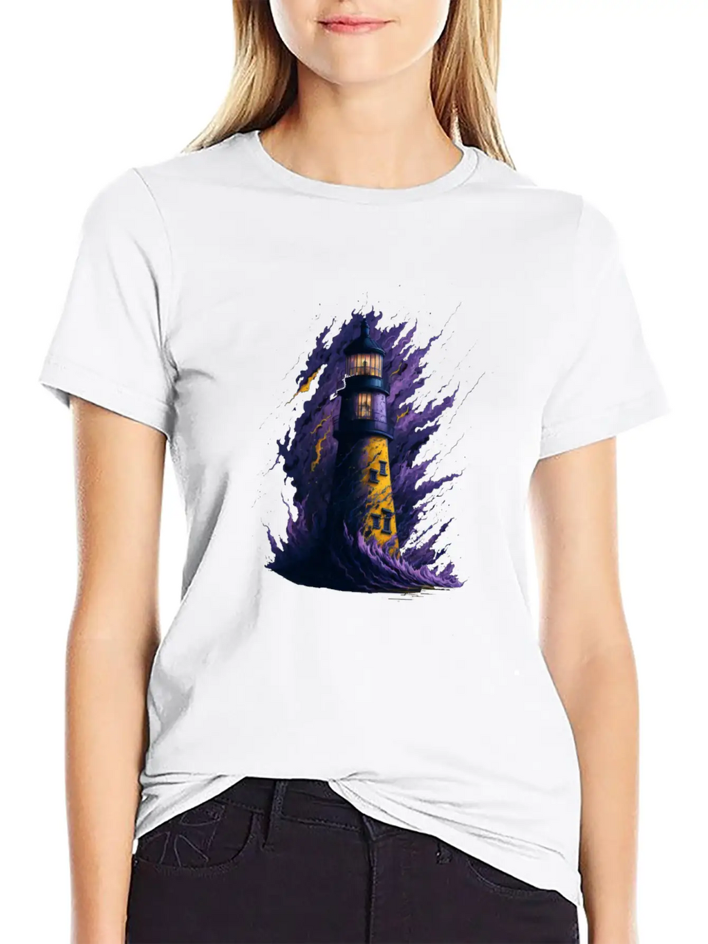 Lighthouse Unisex Casual T-Shirt – Clean Design For Daily Comfort