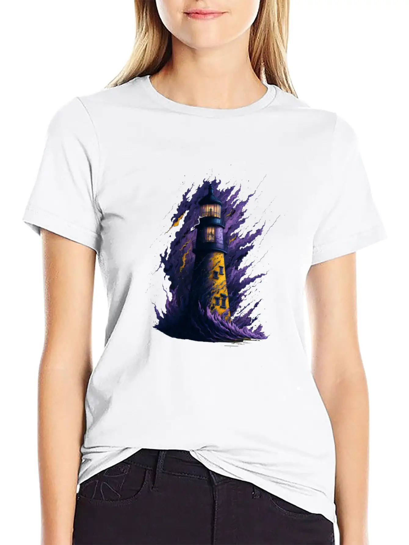 Lighthouse Unisex Casual T-Shirt – Clean Design For Daily Comfort