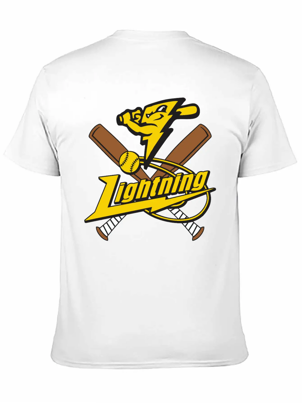 Lightning Baseball Unisex Casual T-Shirt – Clean Design For Daily Comfort