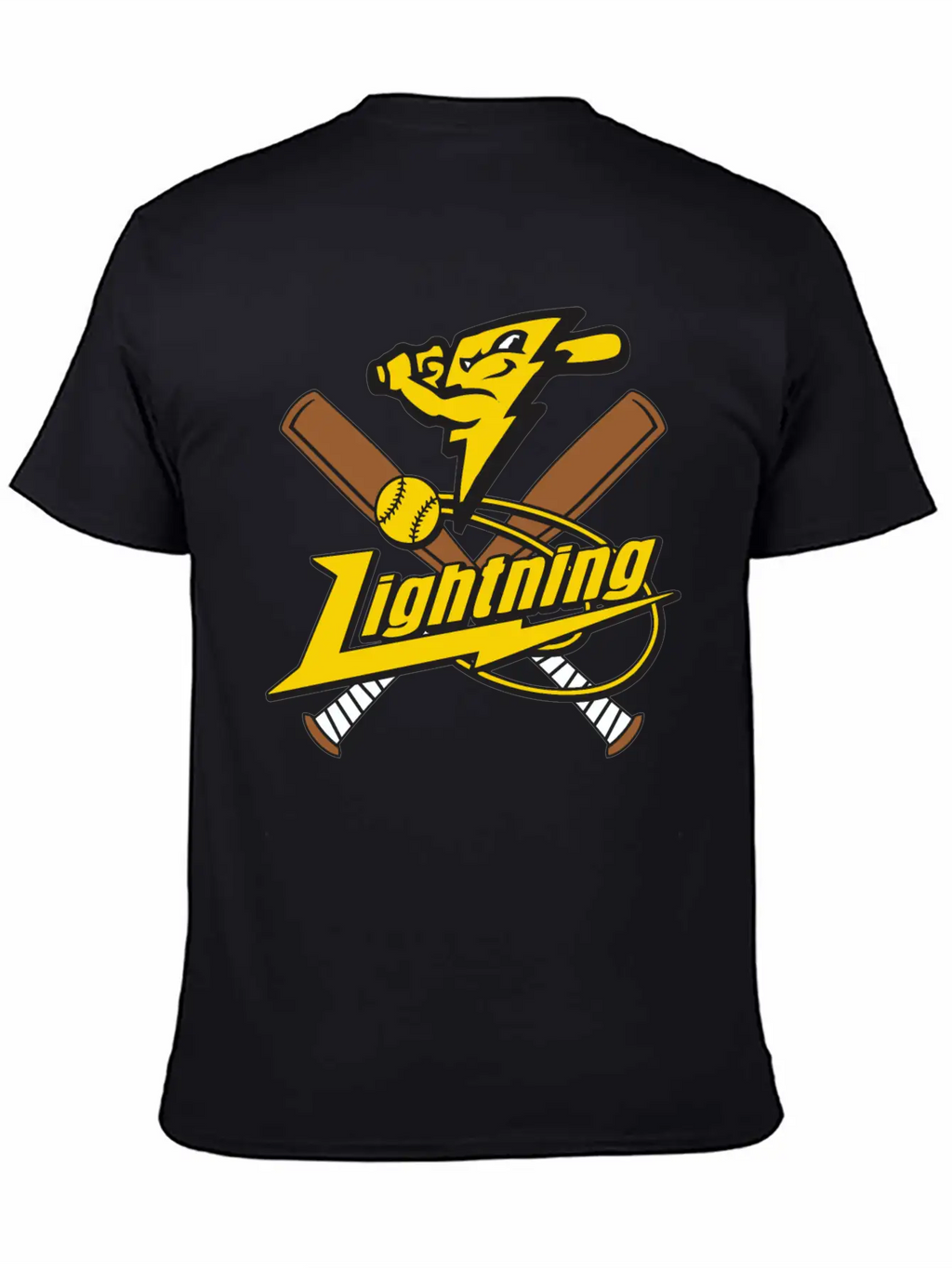 Lightning Baseball Unisex Casual T-Shirt – Clean Design For Daily Comfort