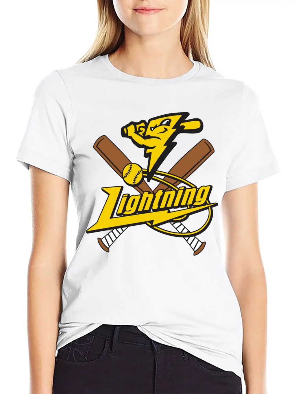 Lightning Baseball Unisex Casual T-Shirt – Clean Design For Daily Comfort