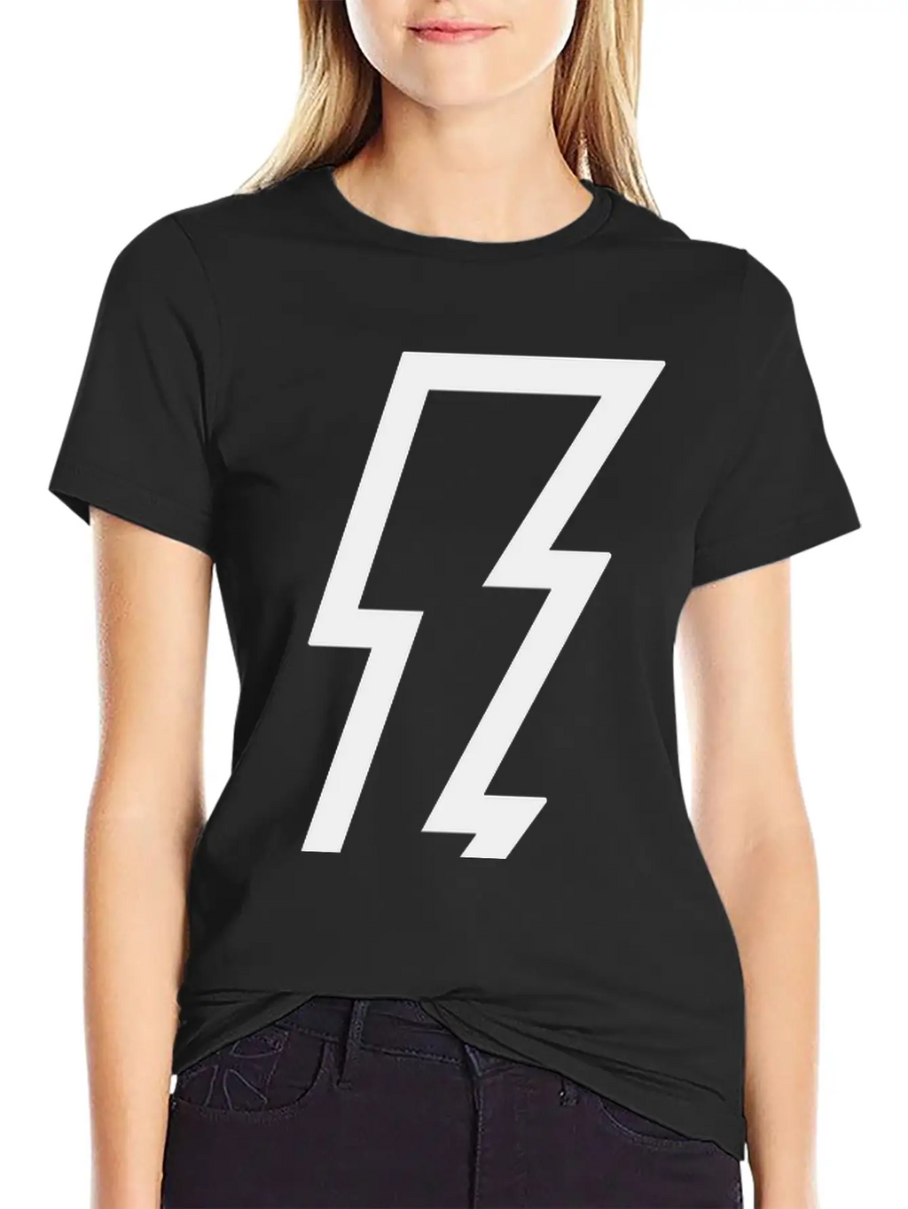 Lightning Bolt Unisex Casual T-Shirt – Clean Design For Daily Comfort