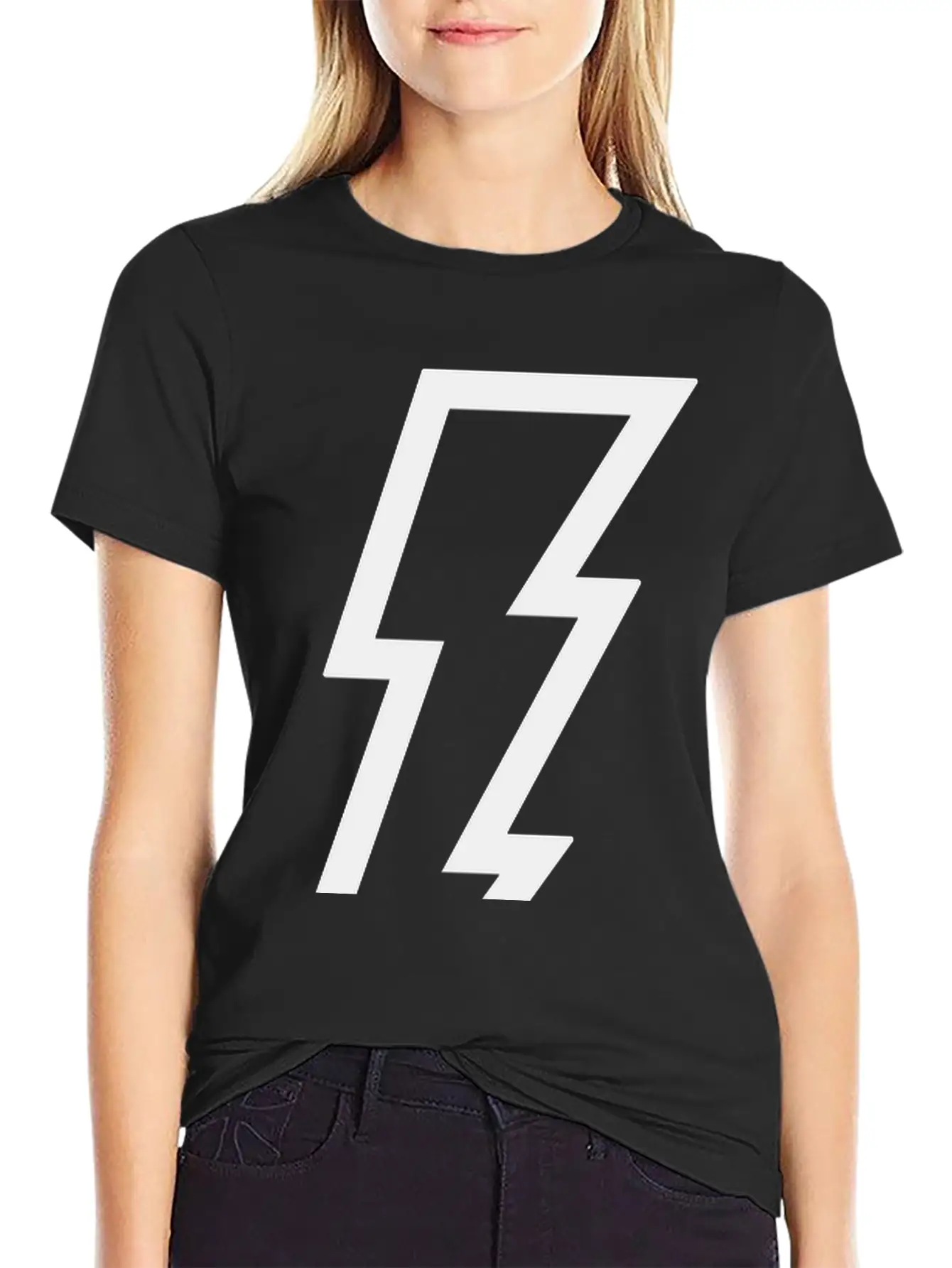 Lightning Bolt Unisex Casual T-Shirt – Clean Design For Daily Comfort