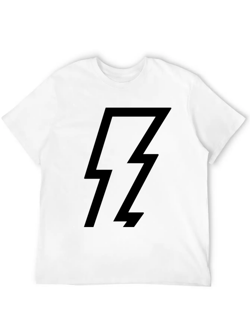 Lightning Bolt Unisex Casual T-Shirt – Clean Design For Daily Comfort