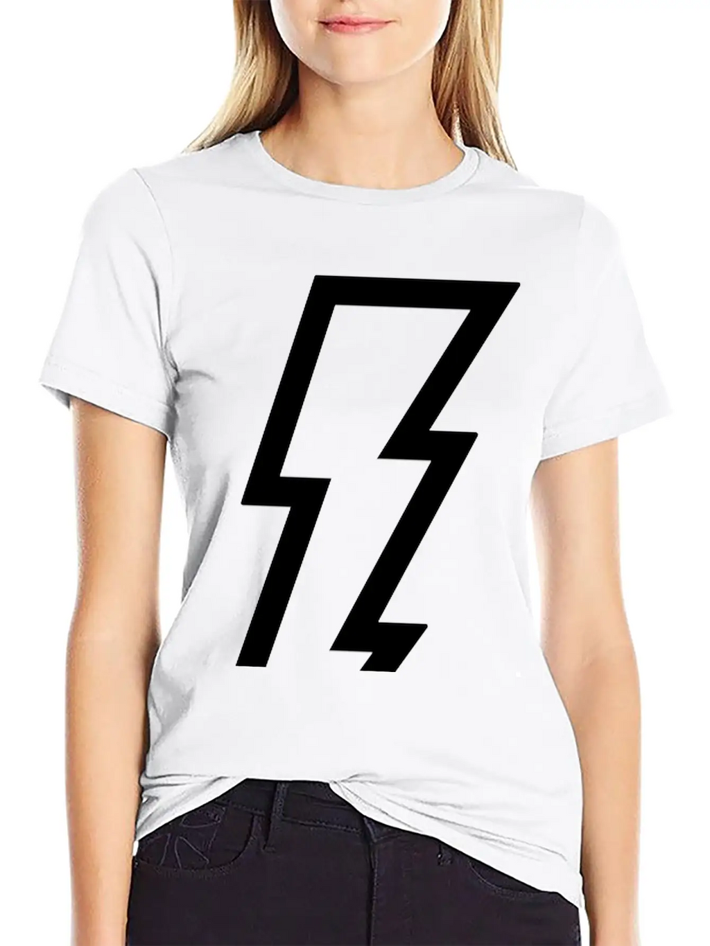 Lightning Bolt Unisex Casual T-Shirt – Clean Design For Daily Comfort