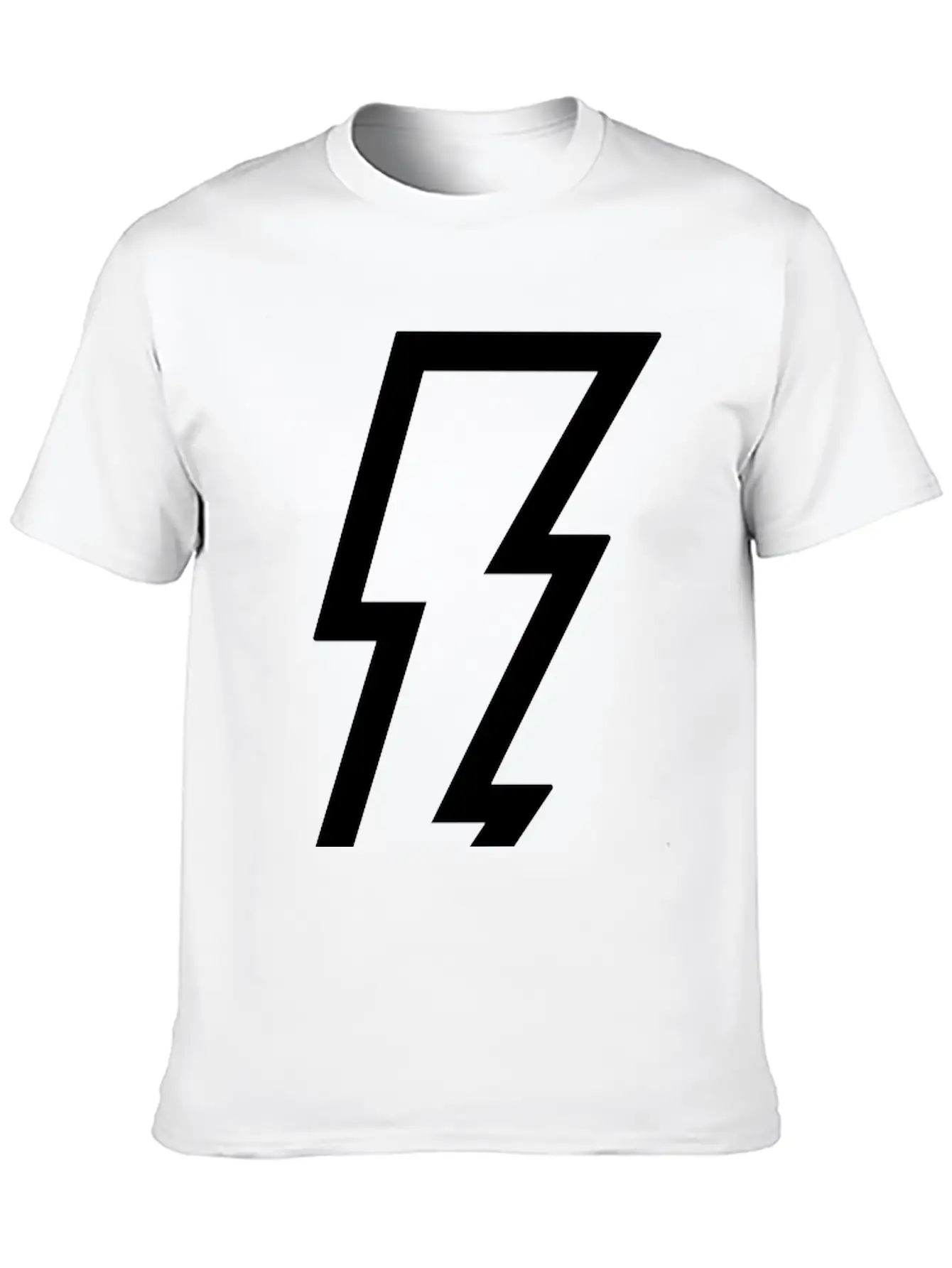 Lightning Bolt Unisex Casual T-Shirt – Clean Design For Daily Comfort