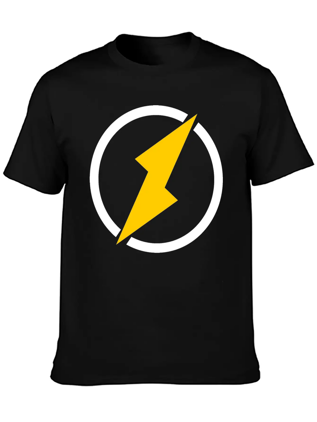 Lightning Logo Unisex Casual T-Shirt – Clean Design For Daily Comfort