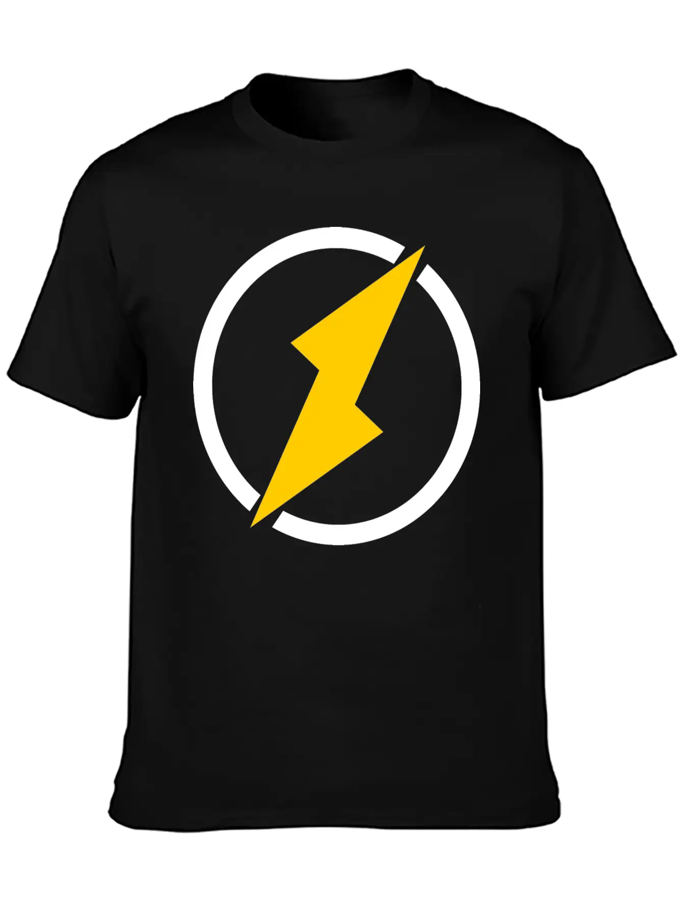 Lightning Logo Unisex Casual T-Shirt – Clean Design For Daily Comfort