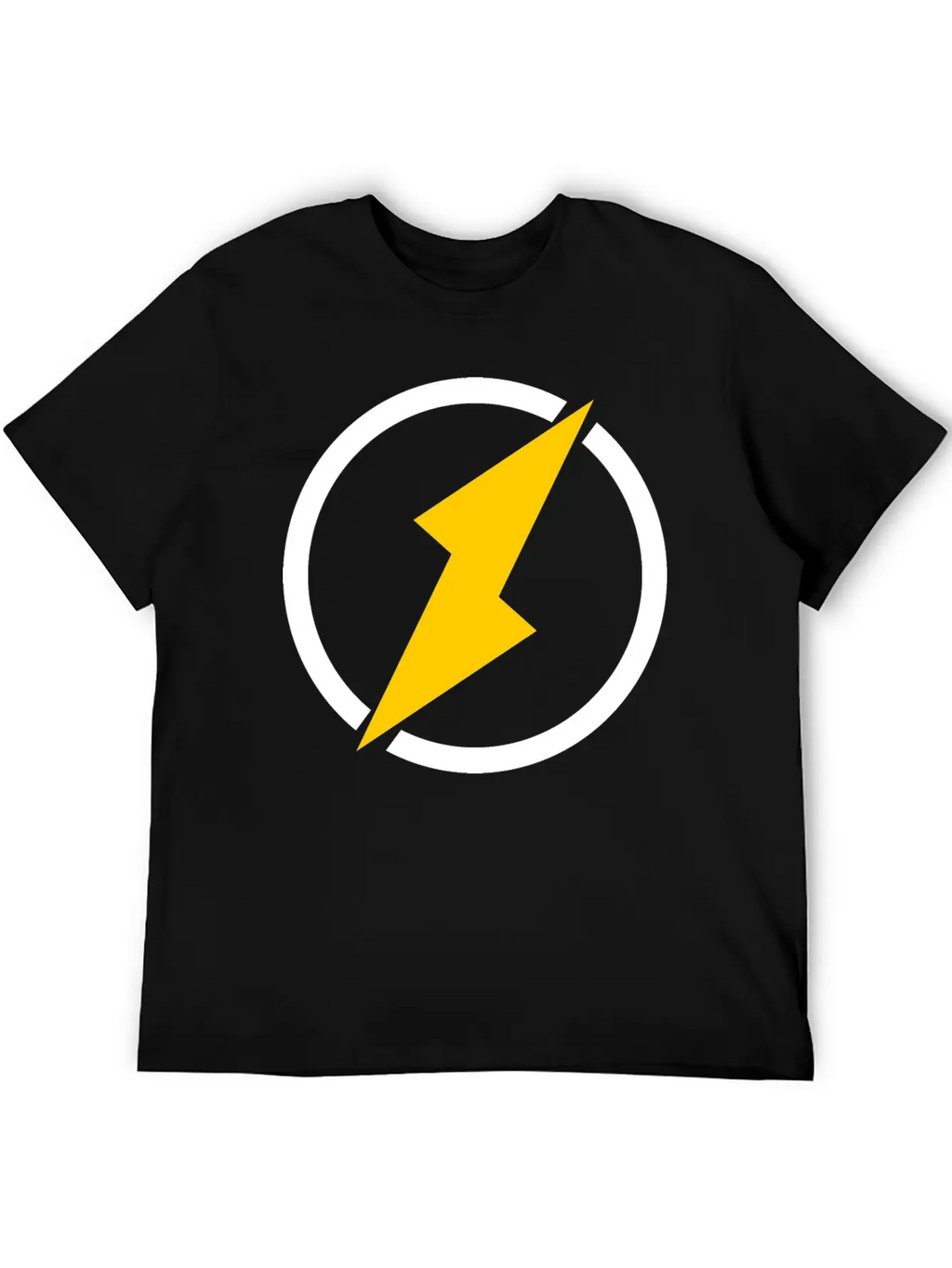 Lightning Logo Unisex Casual T-Shirt – Clean Design For Daily Comfort