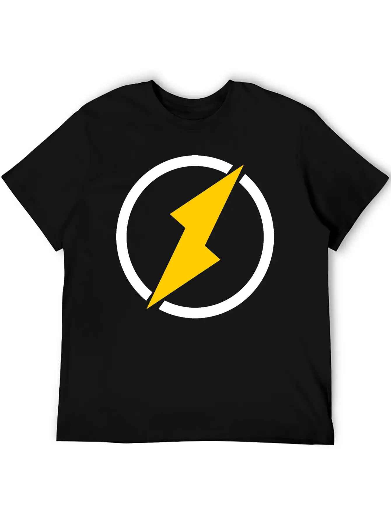 Lightning Logo Unisex Casual T-Shirt – Clean Design For Daily Comfort