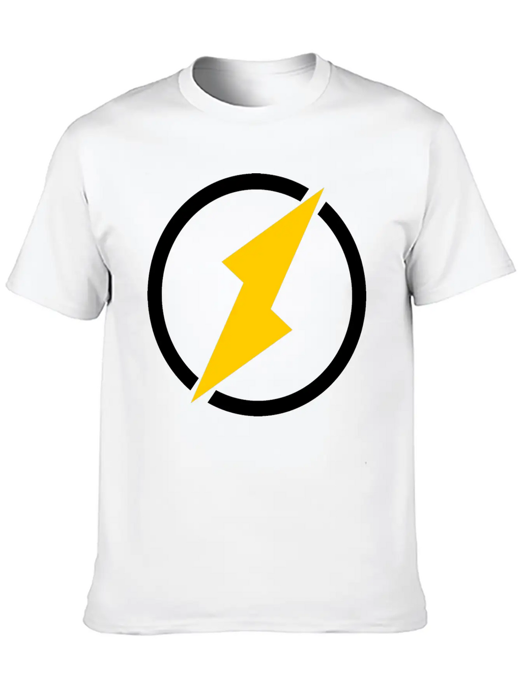 Lightning Logo Unisex Casual T-Shirt – Clean Design For Daily Comfort