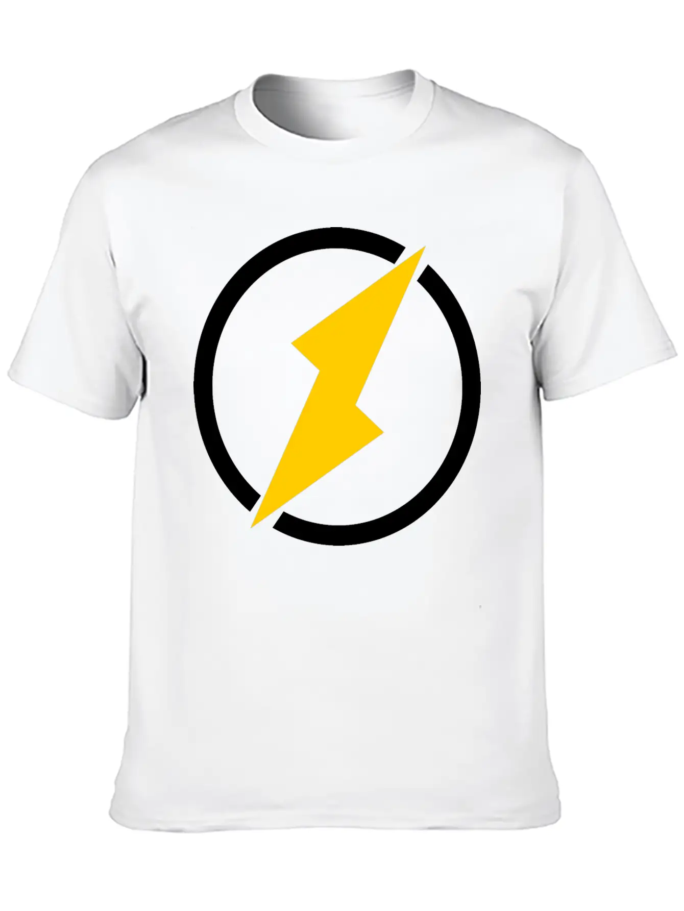 Lightning Logo Unisex Casual T-Shirt – Clean Design For Daily Comfort