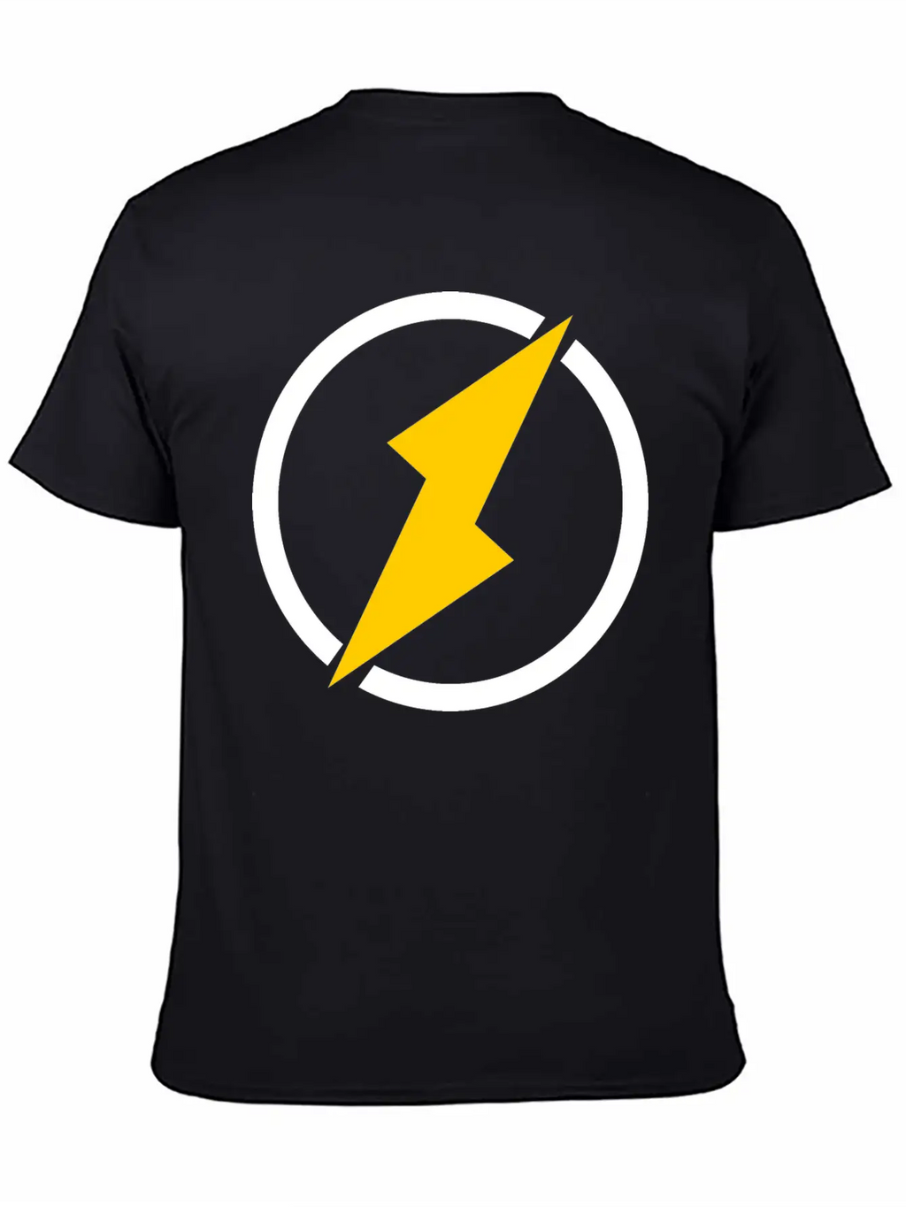 Lightning Logo Unisex Casual T-Shirt – Clean Design For Daily Comfort