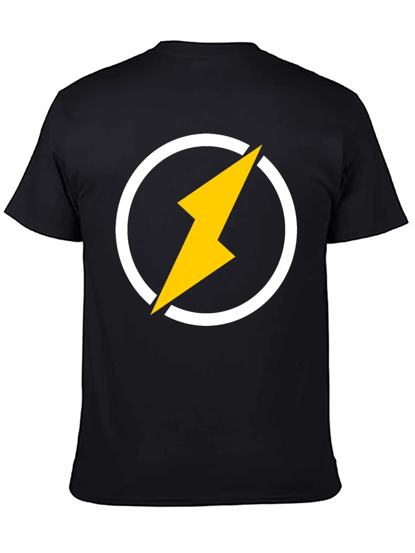 Lightning Logo Unisex Casual T-Shirt – Clean Design For Daily Comfort