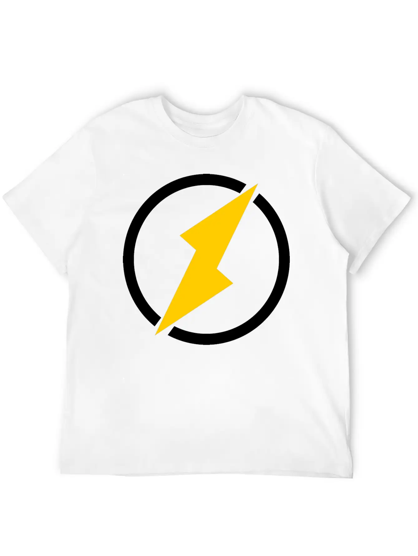 Lightning Logo Unisex Casual T-Shirt – Clean Design For Daily Comfort