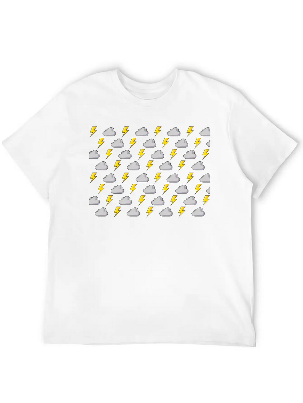 Lightning Rain Cloud Thunder Thunderstorm Wind Unisex Casual T-Shirt – Clean Design For Daily Comfort