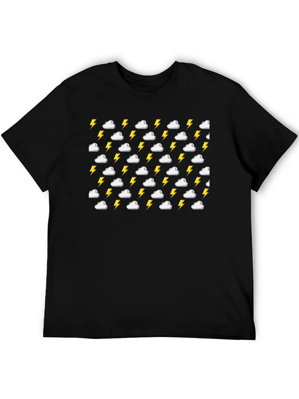 Lightning Rain Cloud Thunder Thunderstorm Wind Unisex Casual T-Shirt – Clean Design For Daily Comfort