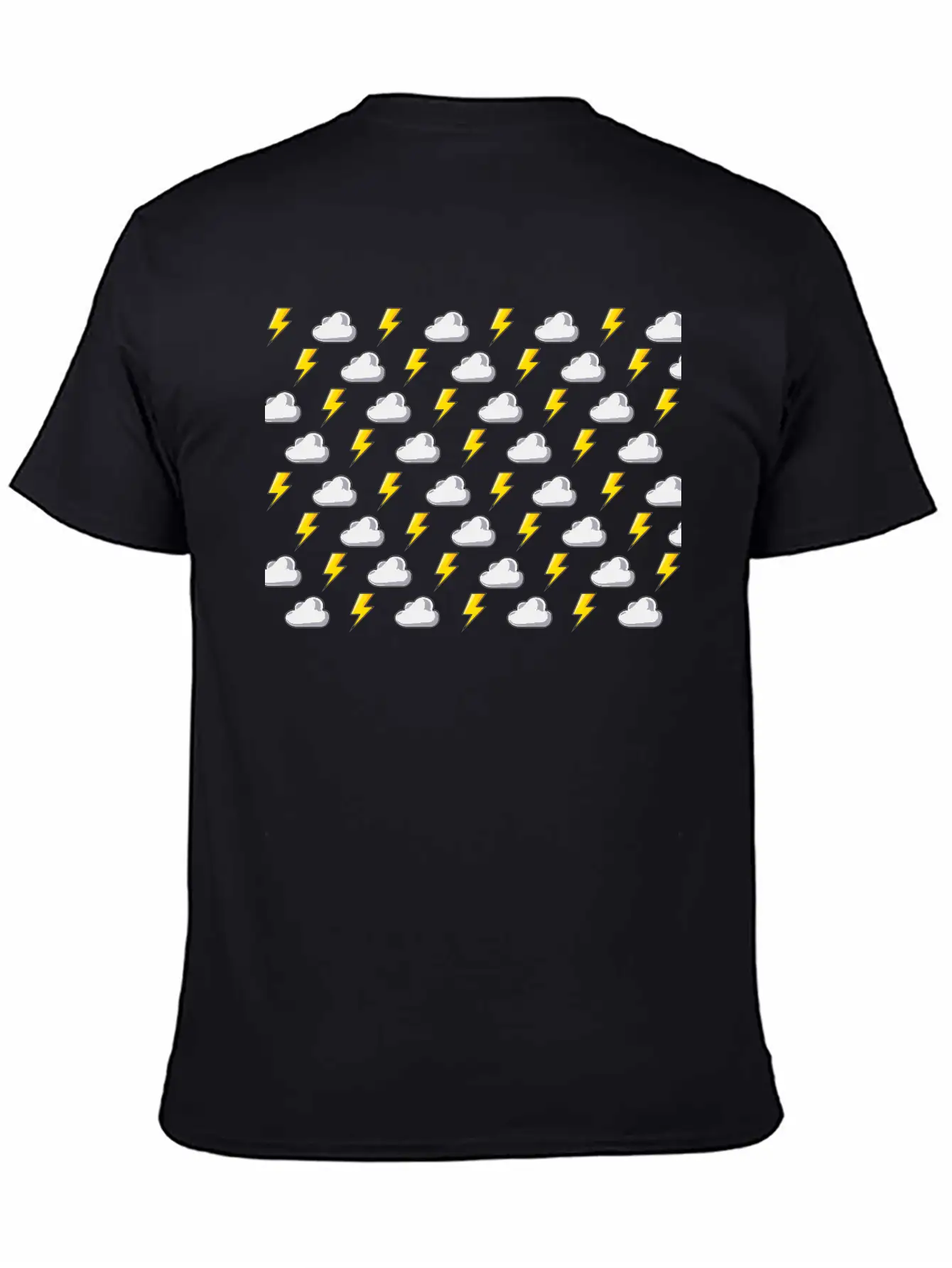 Lightning Rain Cloud Thunder Thunderstorm Wind Unisex Casual T-Shirt – Clean Design For Daily Comfort