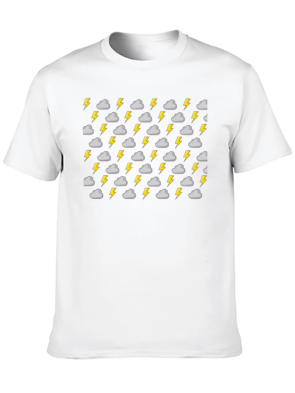 Lightning Rain Cloud Thunder Thunderstorm Wind Unisex Casual T-Shirt – Clean Design For Daily Comfort
