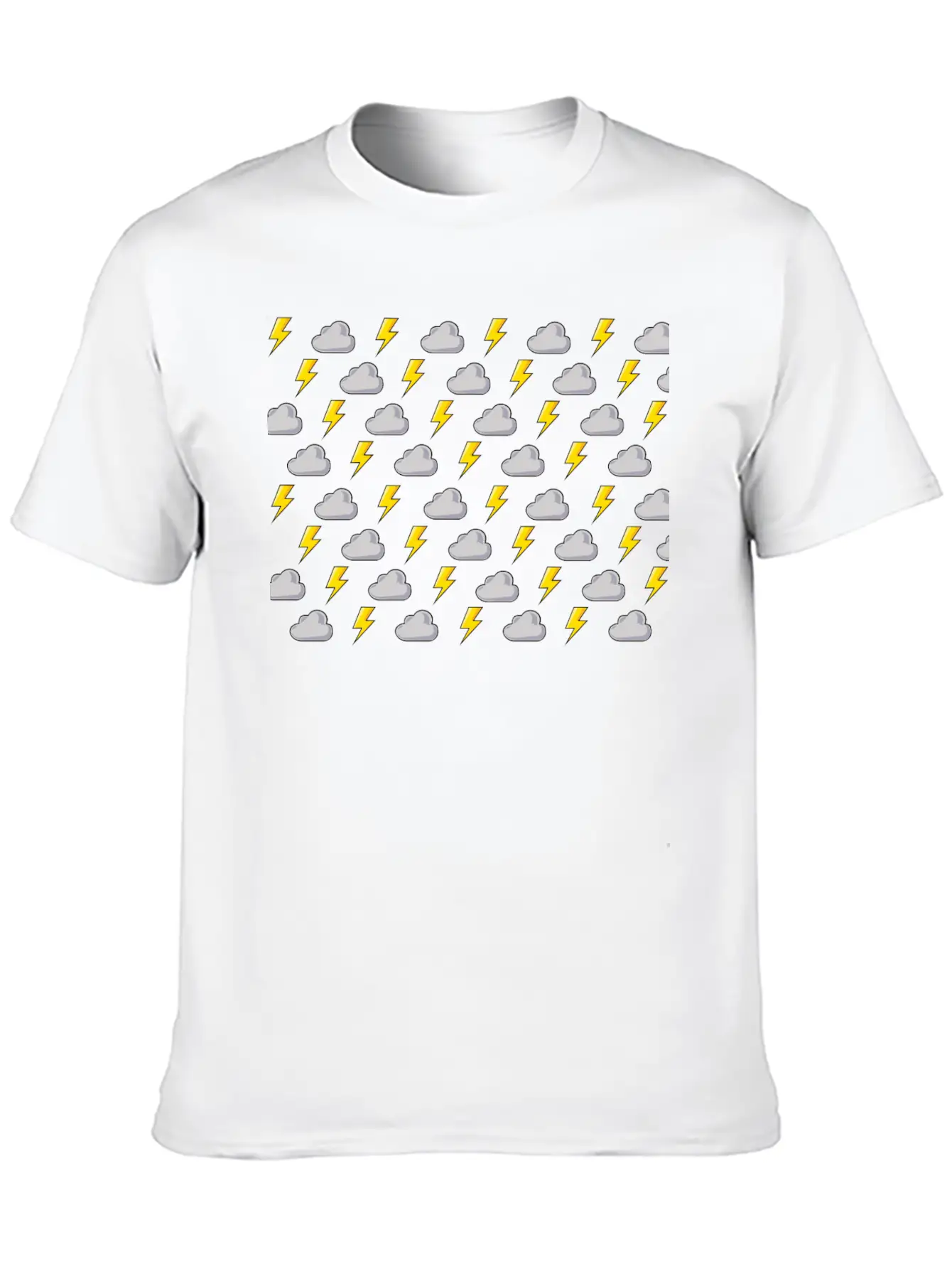 Lightning Rain Cloud Thunder Thunderstorm Wind Unisex Casual T-Shirt – Clean Design For Daily Comfort